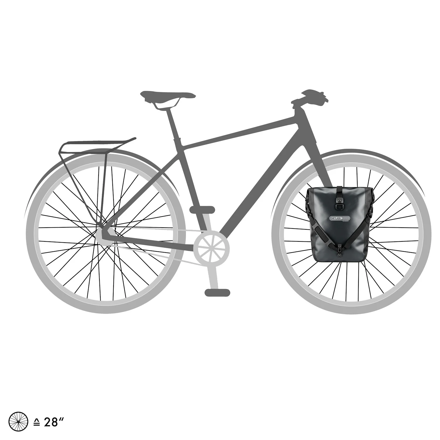 Ortlieb Sport-Roller QL2.1 - Vorderradtasche (2x12.5L) 30 cm (black) - Image 8