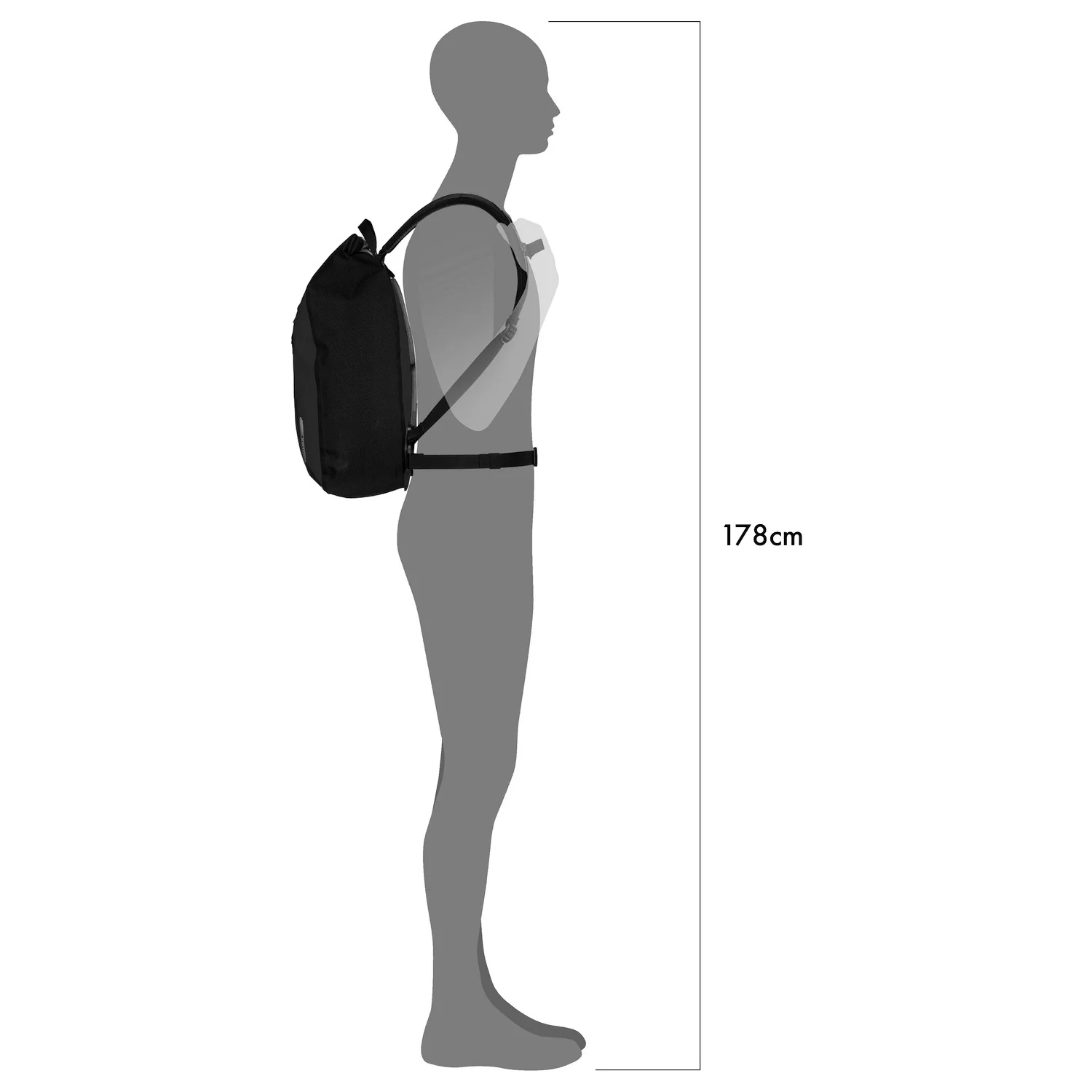 Ortlieb Velocity 17 - Rucksack 15" 45 cm (black) - Image 5