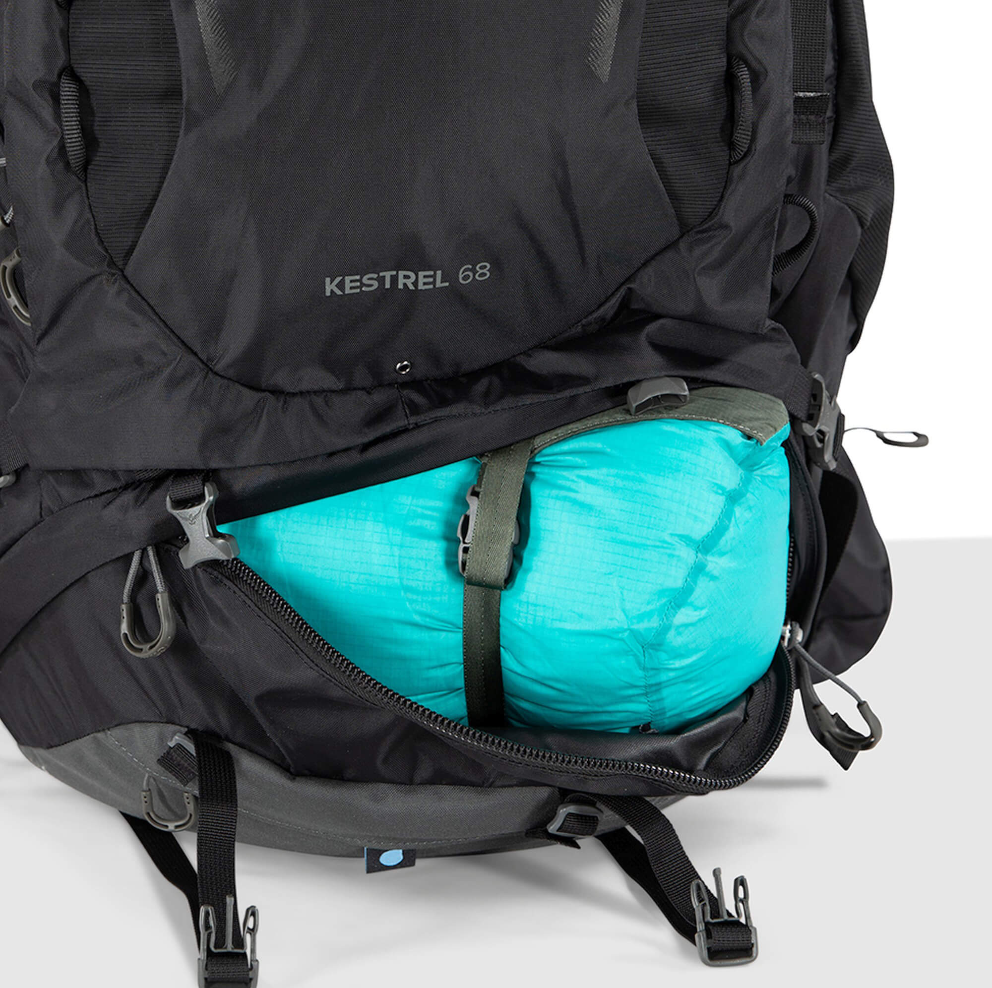 Osprey Kestrel 68 S/M - Trekkingrucksack 77 cm (black) - Image 9