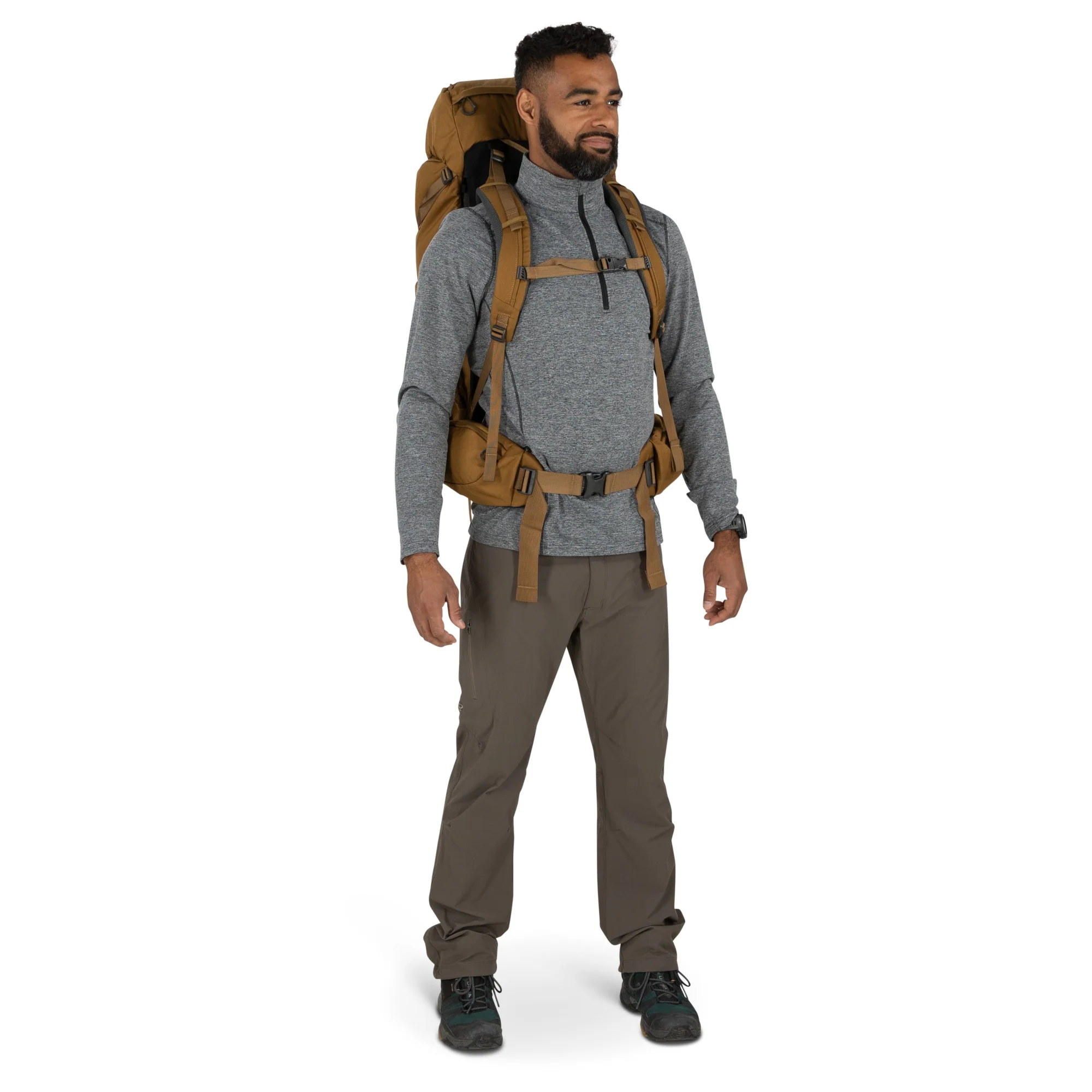 Osprey Rook 50 - Trekkingrucksack 75 cm (histosol brown/rhino grey) - Image 3