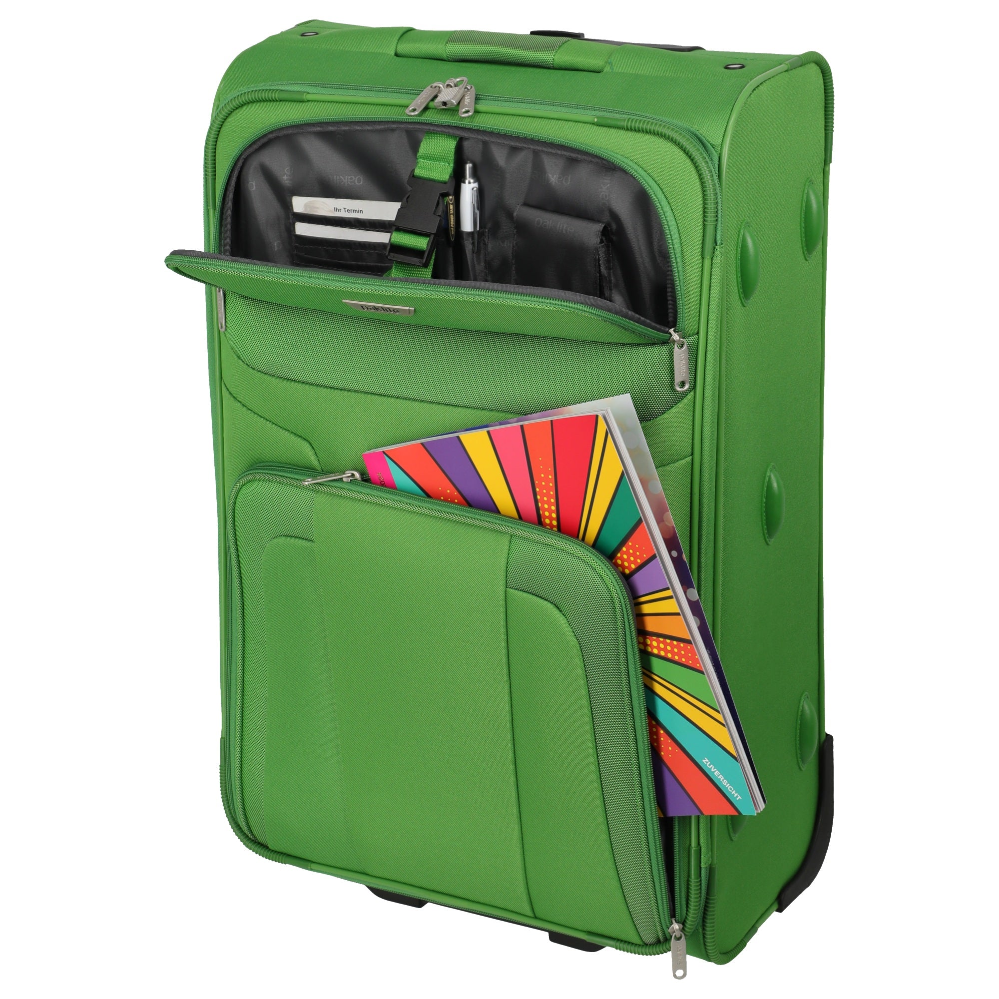 paklite Orlando - 2-Rollen-Trolley M 63 cm (grün) - Image 6