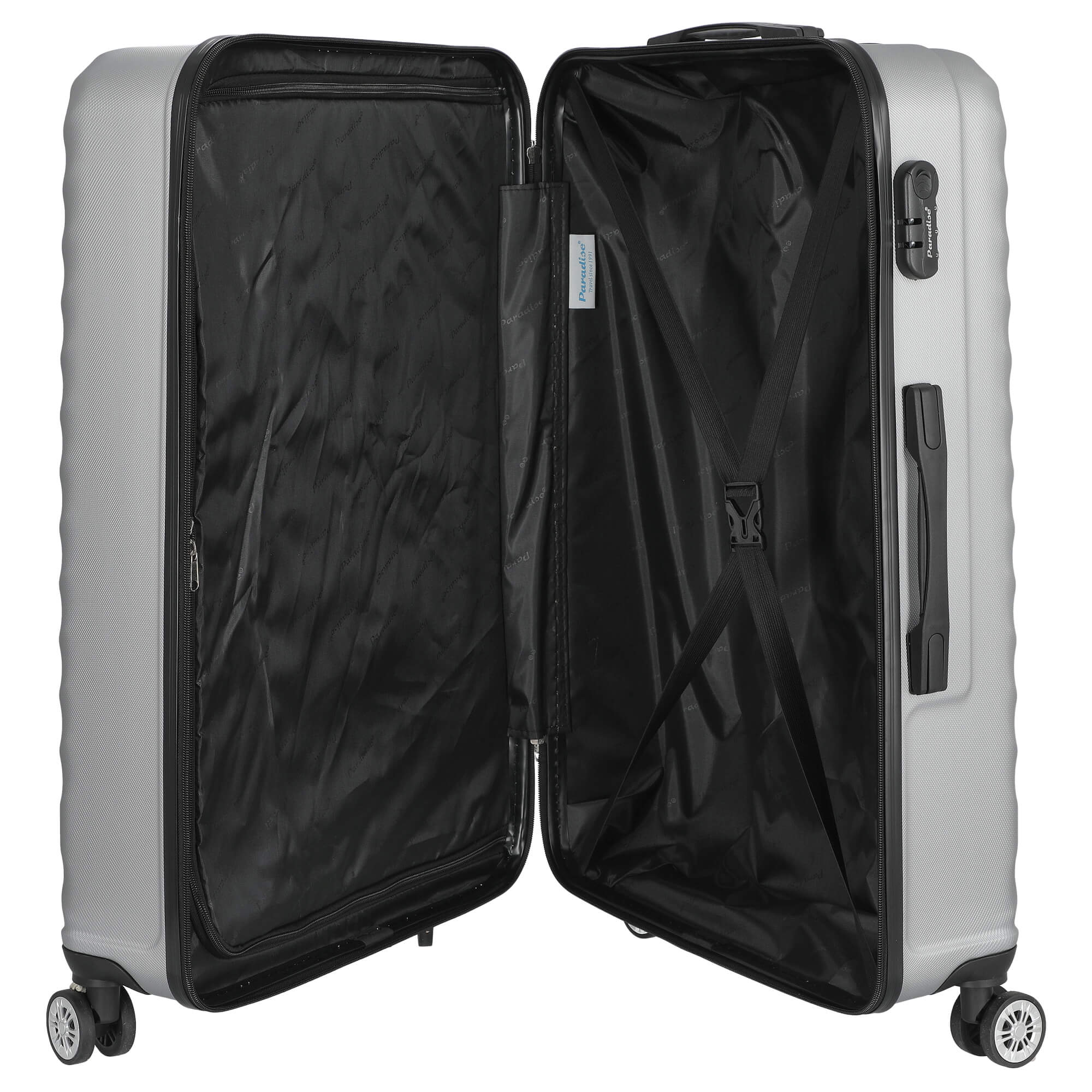 Paradise by CHECK.IN Kingston - 4-Rollen-Trolley Set 3tlg. (silber) - Image 7