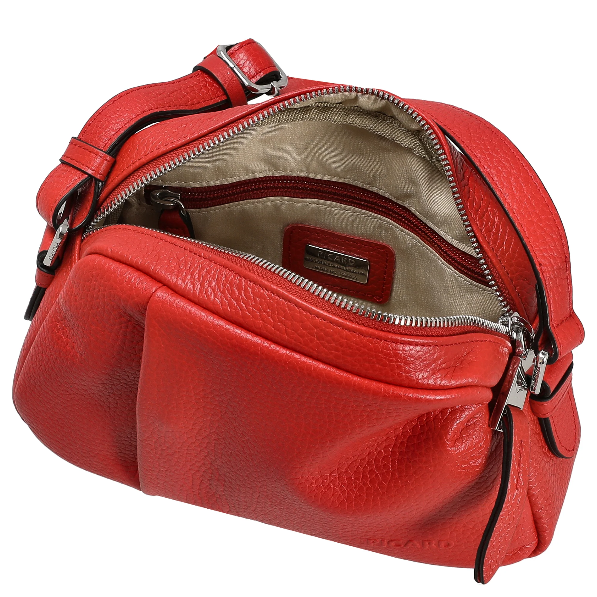 Picard Pure - Umhängetasche 21 cm Rindsleder (lipstick) - Image 6