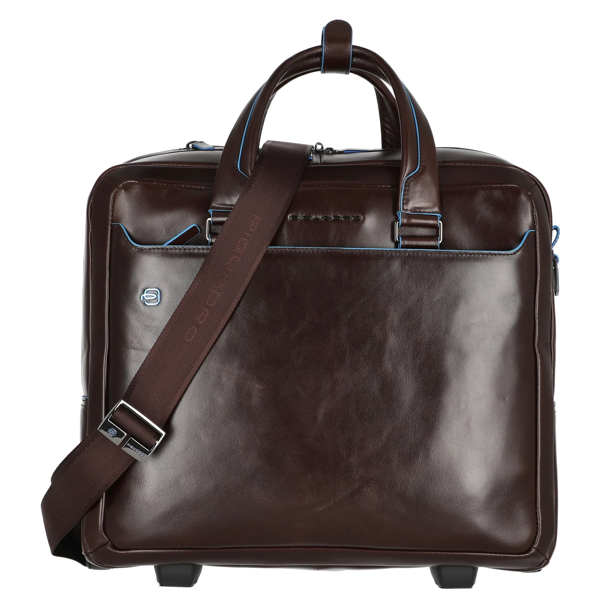 Piquadro Blue Square 20 - 2-Rollen-Businesstrolley 40 cm (mahogany) - Image 6