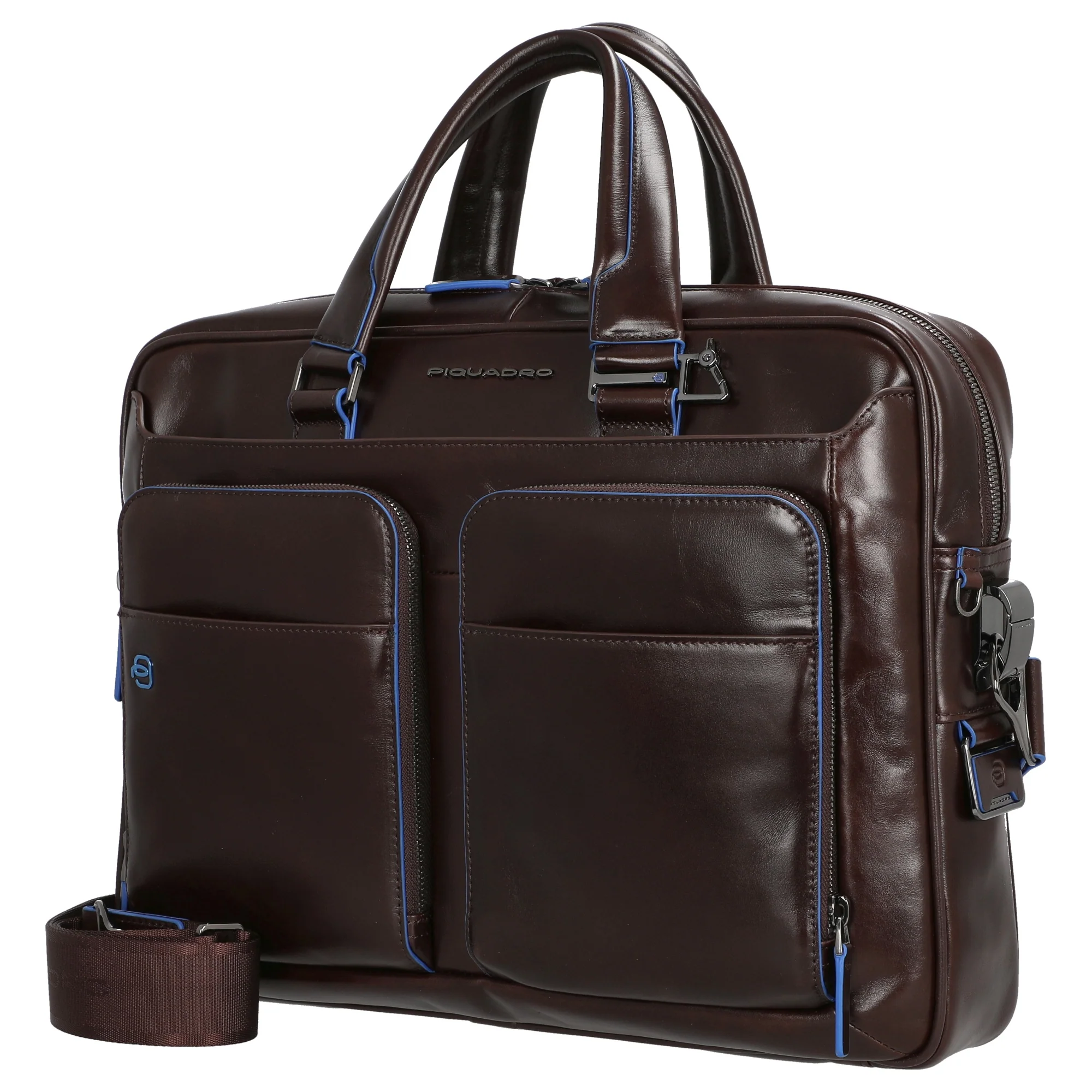 Piquadro Blue Square - Aktentasche 14" 39 cm (mahogany) - Image 2