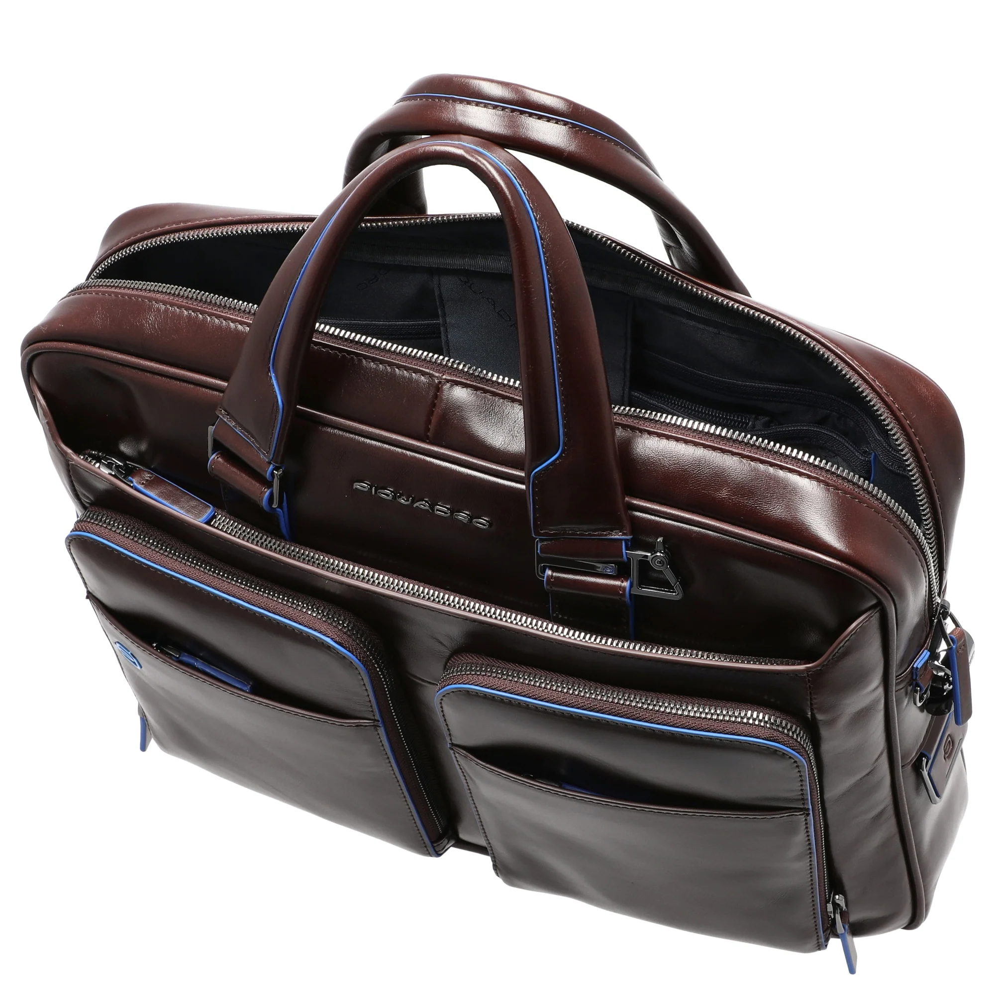 Piquadro Blue Square - Aktentasche 14" 39 cm (mahogany) - Image 6