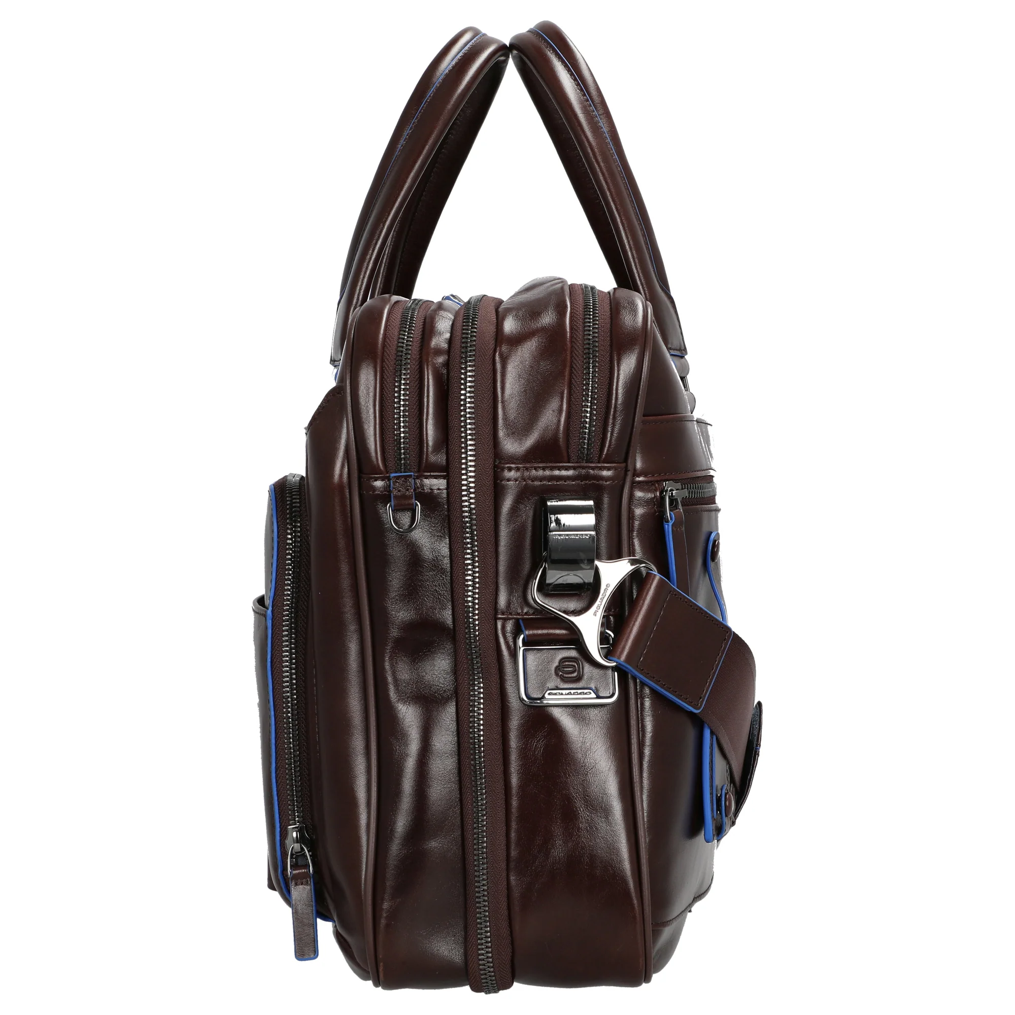 Piquadro Blue Square - Aktentasche 15" 41 cm erw. (mahogany) - Image 3
