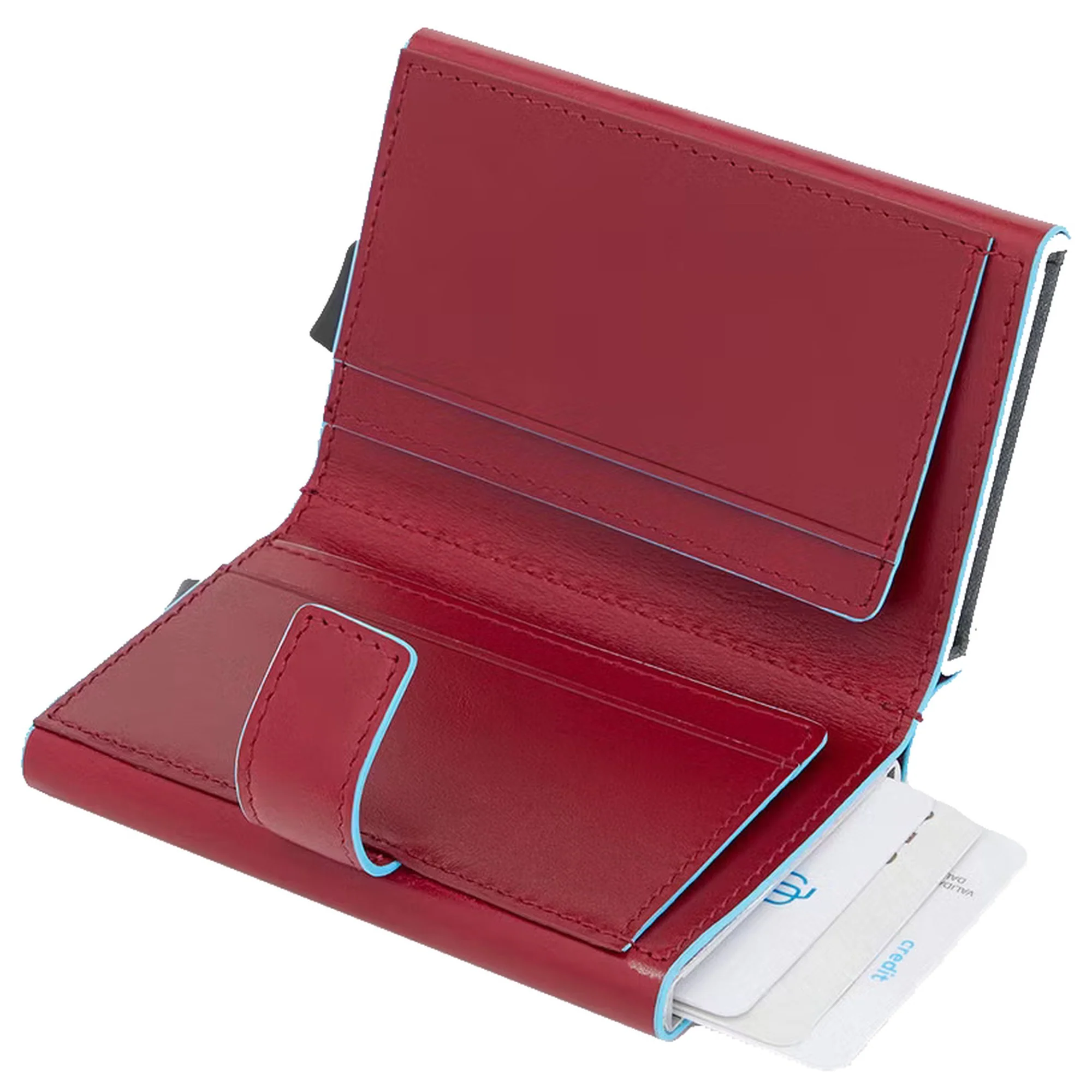 Piquadro Blue Square - Kreditkartenetui 10cc 10 cm RFID (red) - Image 2