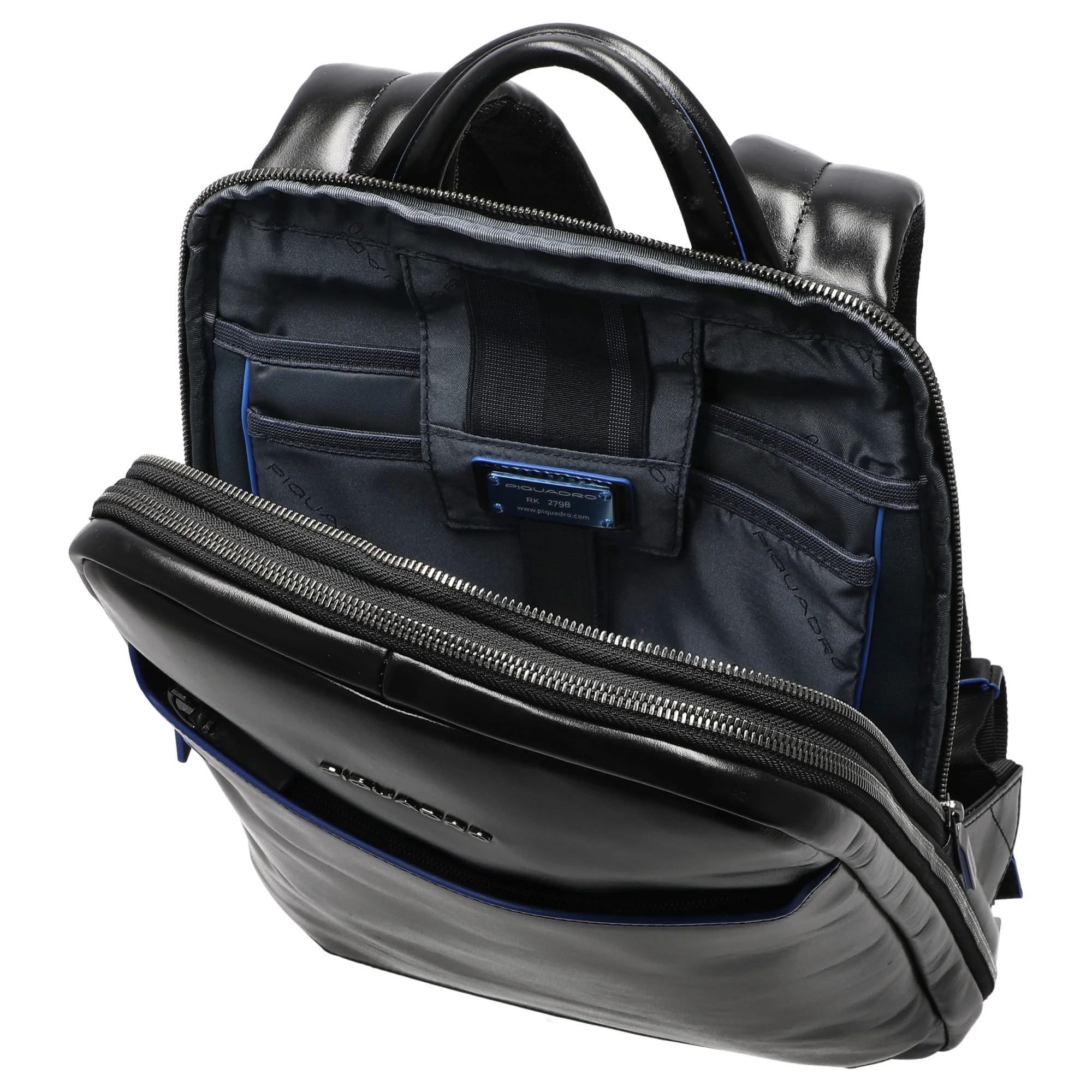 Piquadro Blue Square - Rucksack 14" 37 cm (black) - Image 6