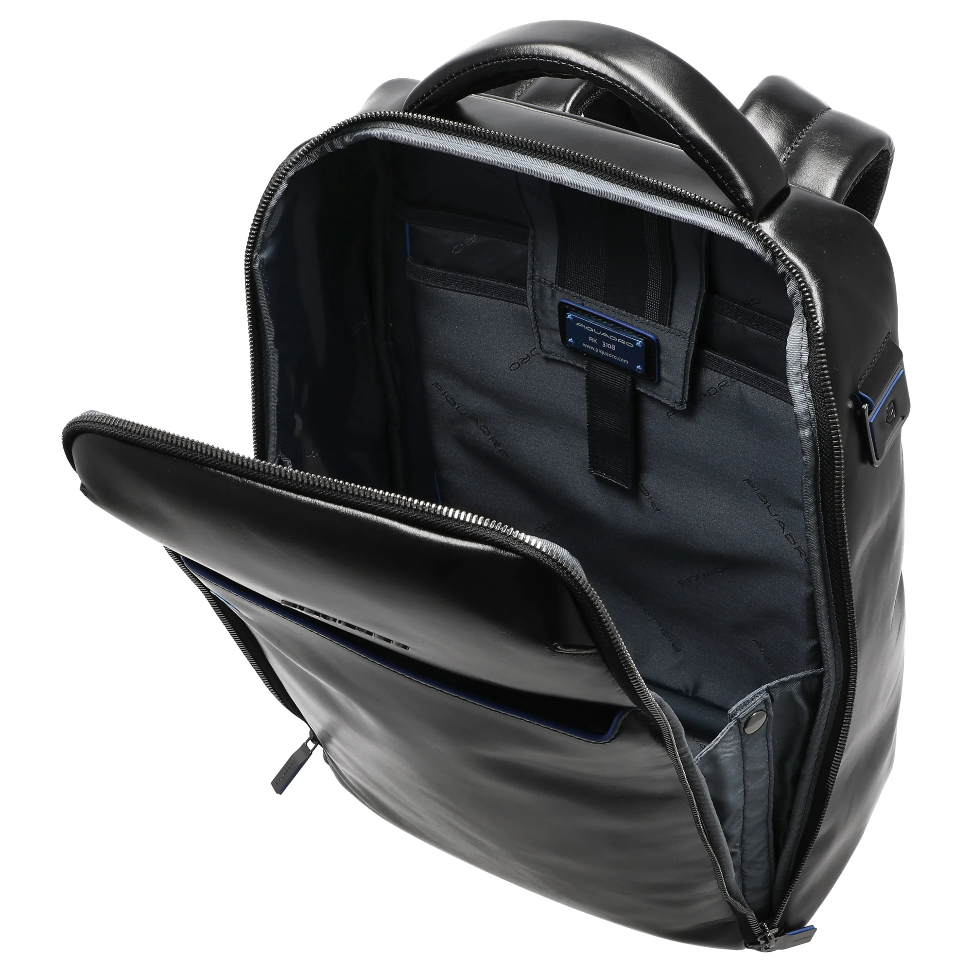 Piquadro Blue Square - Rucksack 14" 38 cm (black) - Image 6