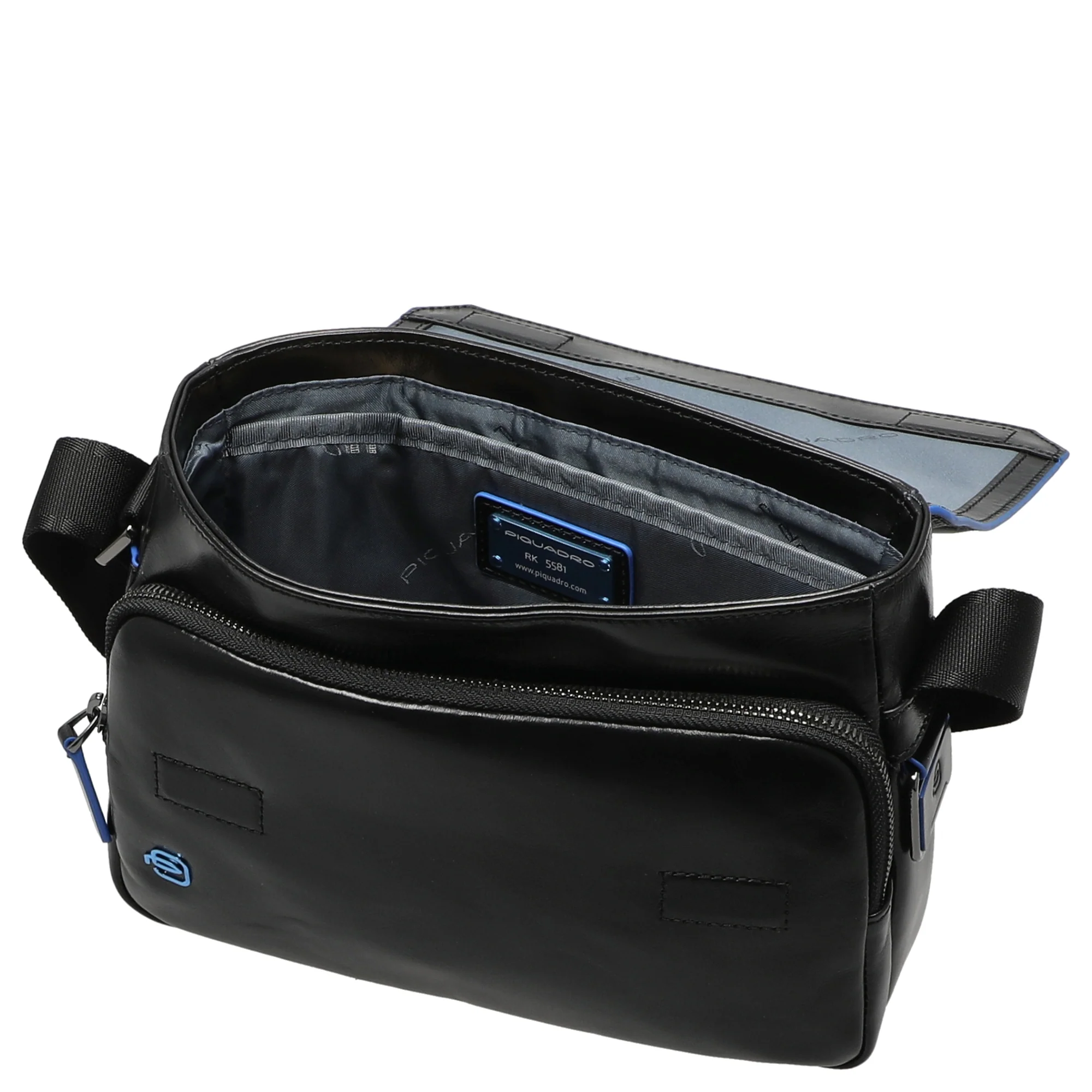 Piquadro Blue Square - Umhängetasche 23 cm (black) - Image 6