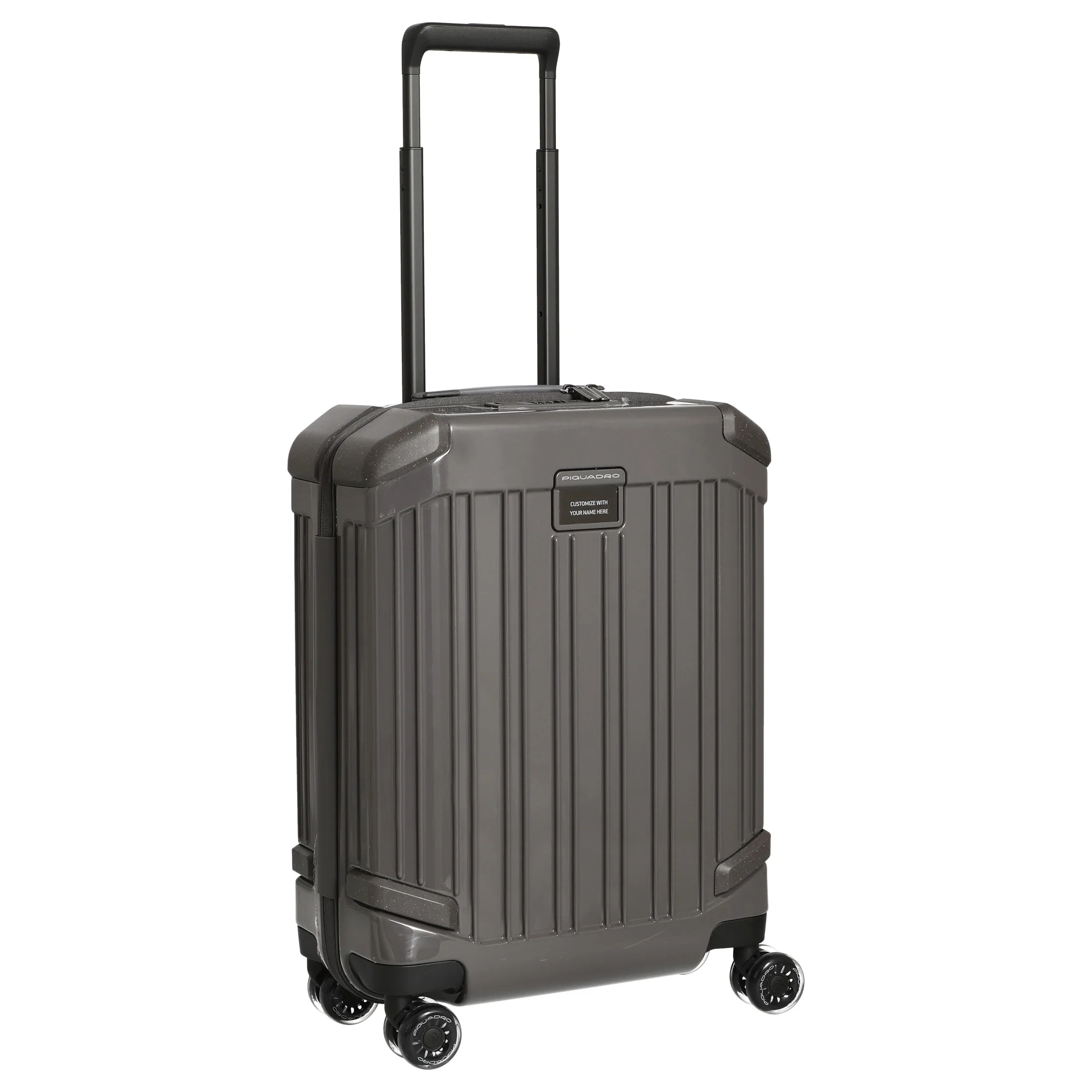 Piquadro Pop - 4-Rollen-Kabinentrolley 55 cm (grey) - Image 5