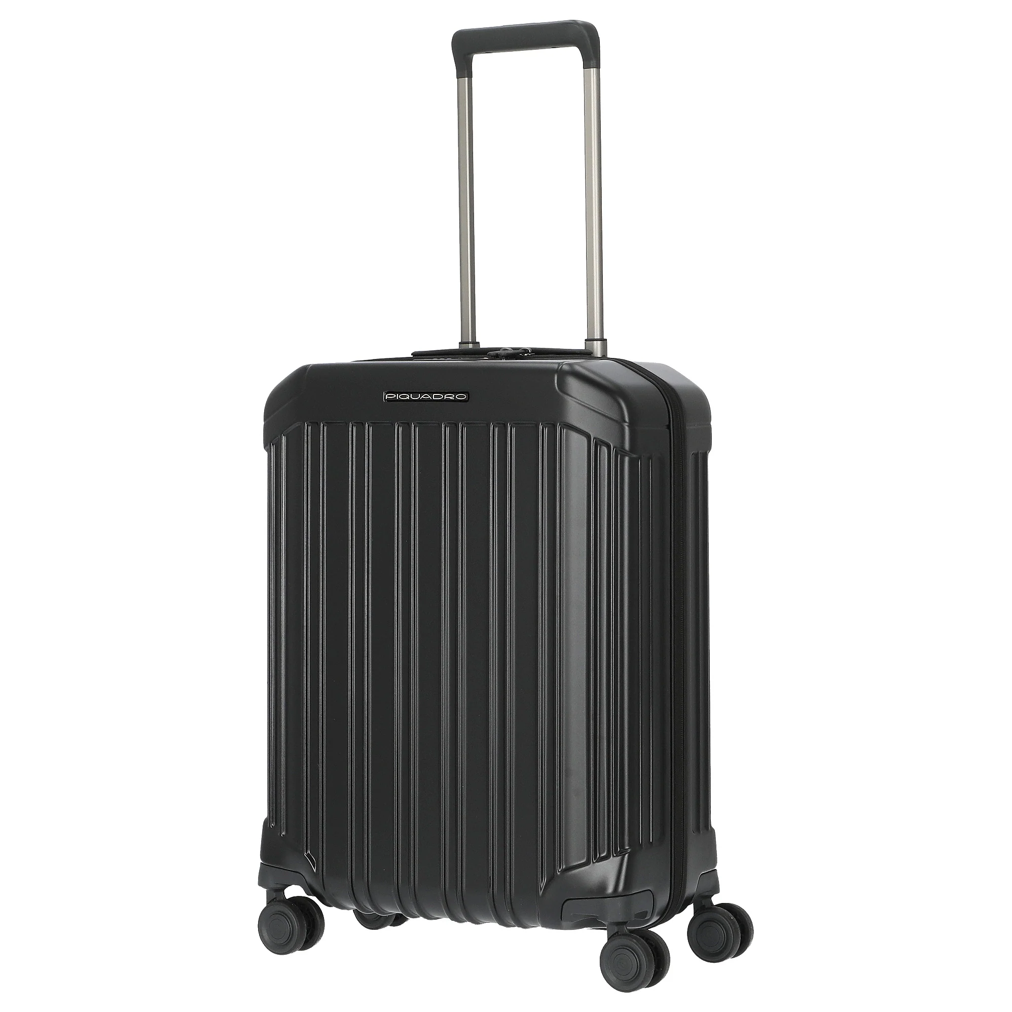 Piquadro PQ-Light - Ultra Slim 4-Rollen-Kabinentrolley 55 cm (matt black) - Image 2
