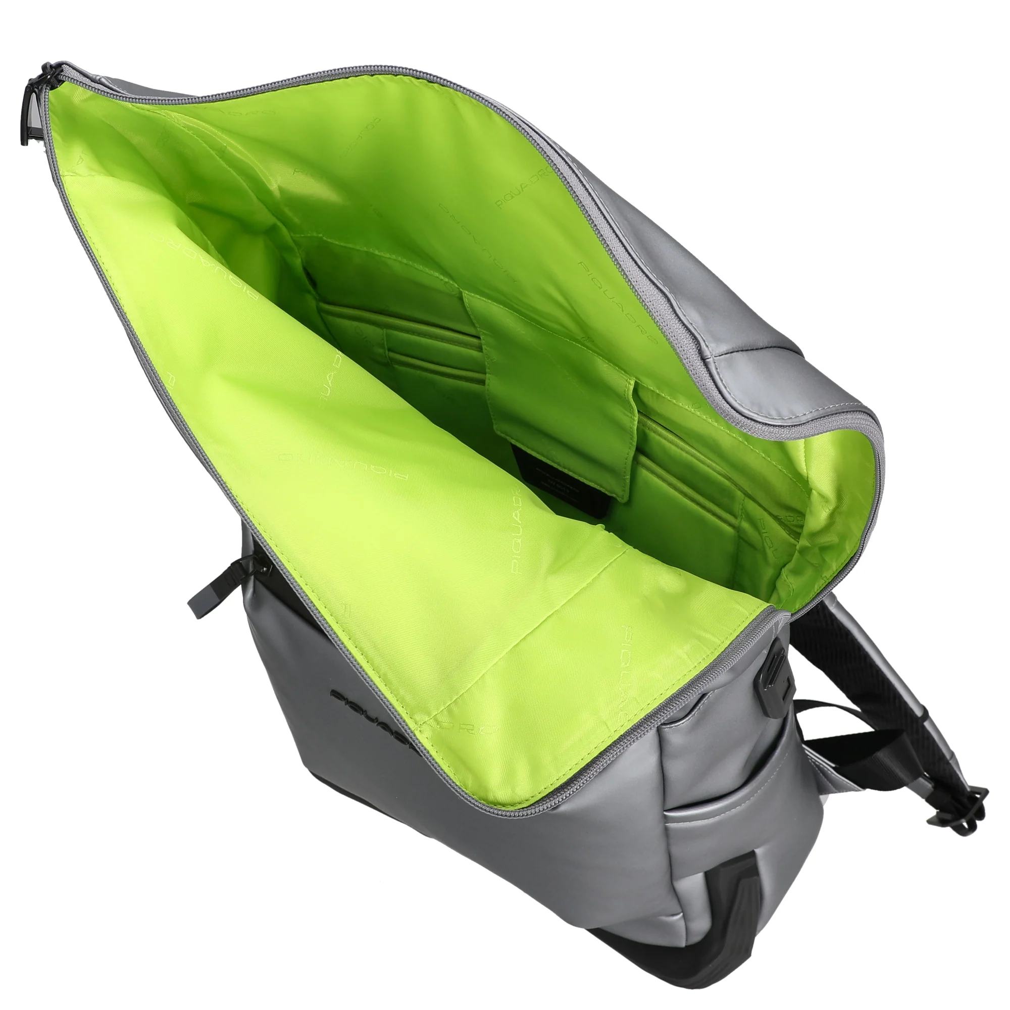 Piquadro Roll Top - Fahrradrucksack 15.6" 47 cm (silber/schwarz) - Image 6