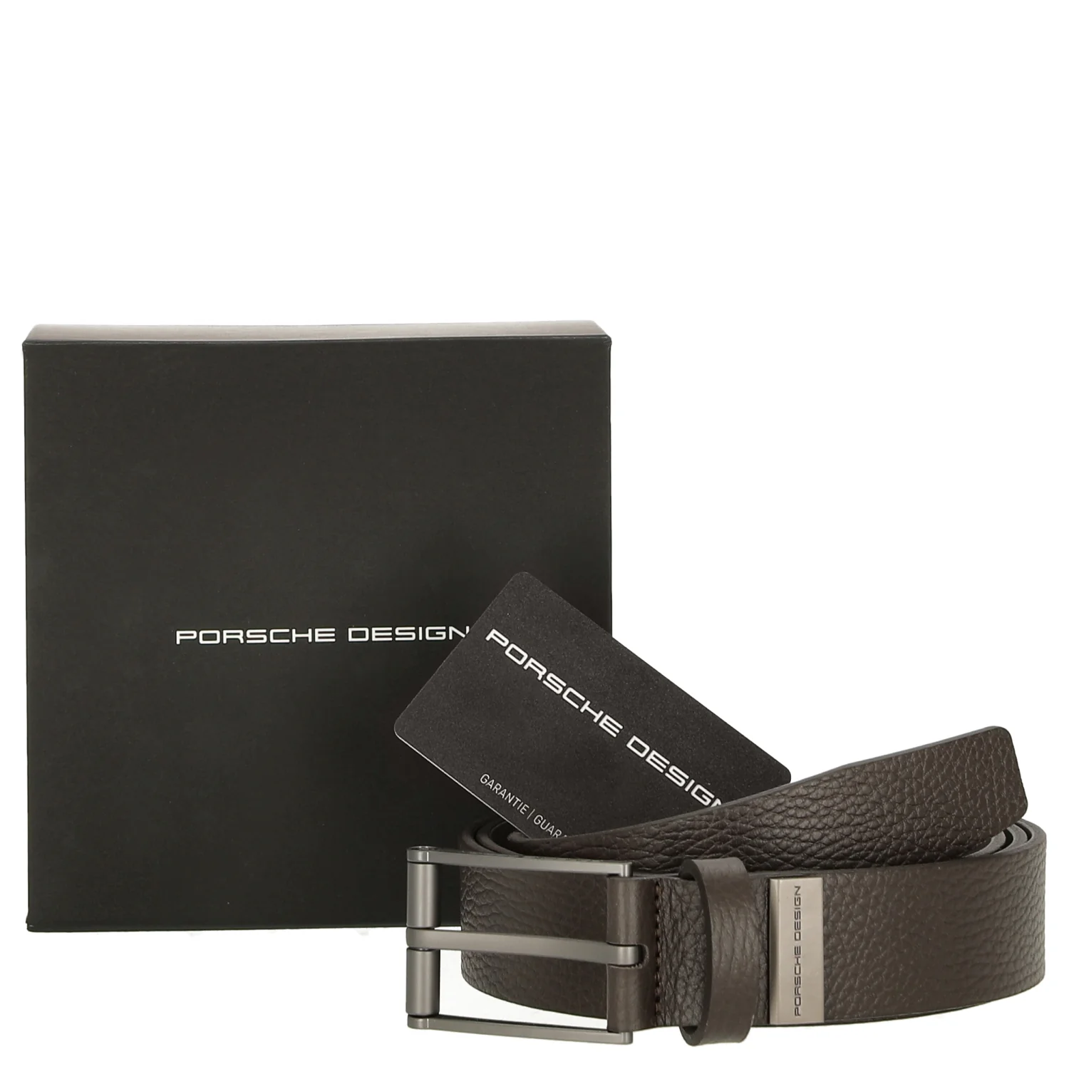 Porsche Design Grain - Gürtel 35 mm (dark brown, 120) - Image 2