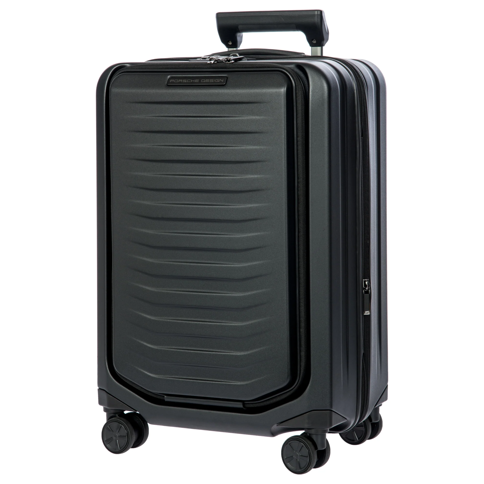 Porsche Design Roadster Hardcase - 4-Rollen-Kabinentrolley mit Vortasche S 55 cm (black matt) - Image 2