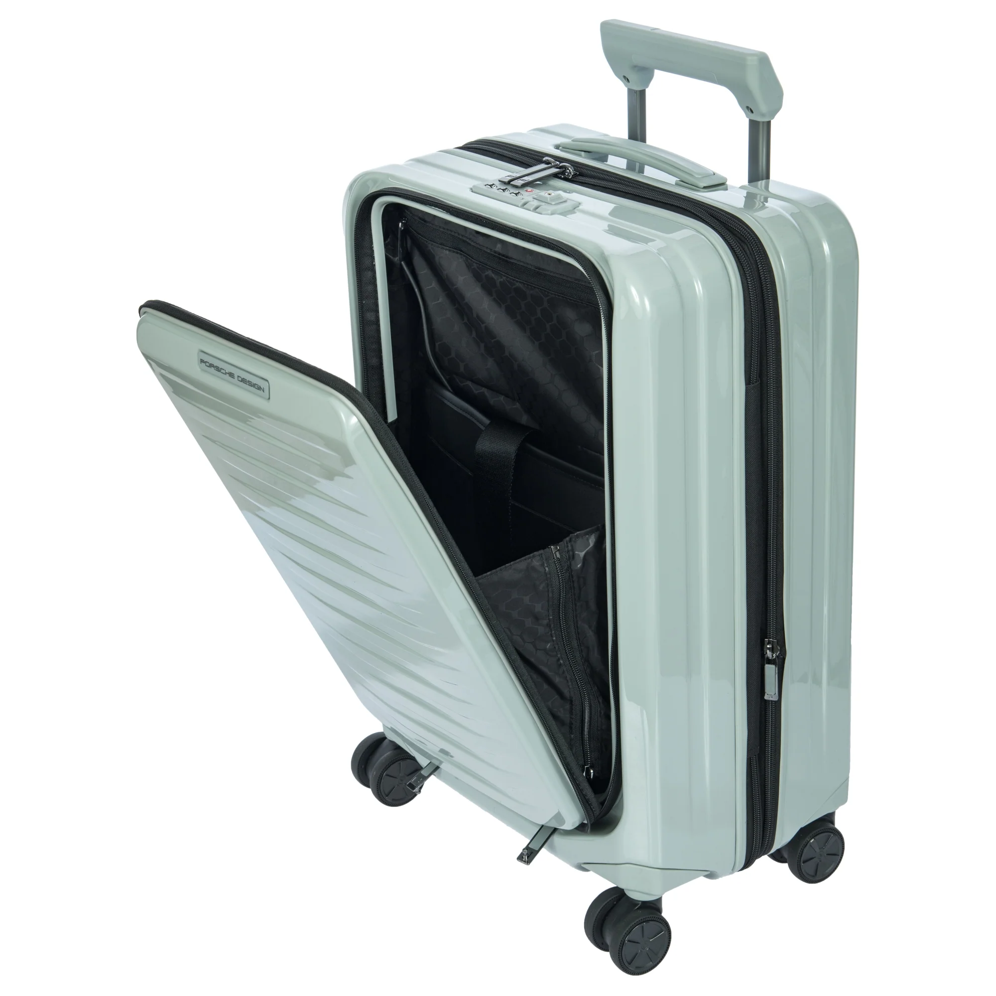 Porsche Design Roadster Hardcase - 4-Rollen-Kabinentrolley mit Vortasche S 55 cm (chalk shiny) - Image 7