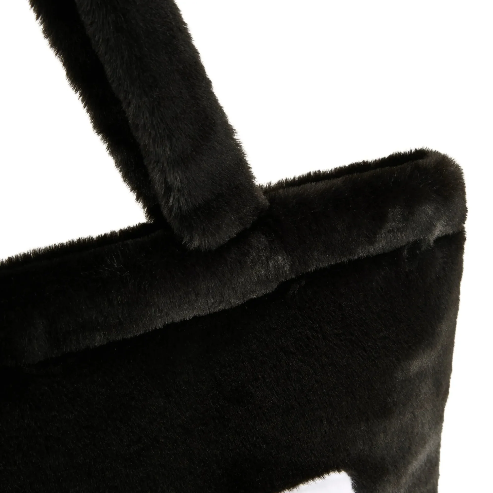 Puma Up Faux Fur - Shopper 38 cm (black) - Image 4