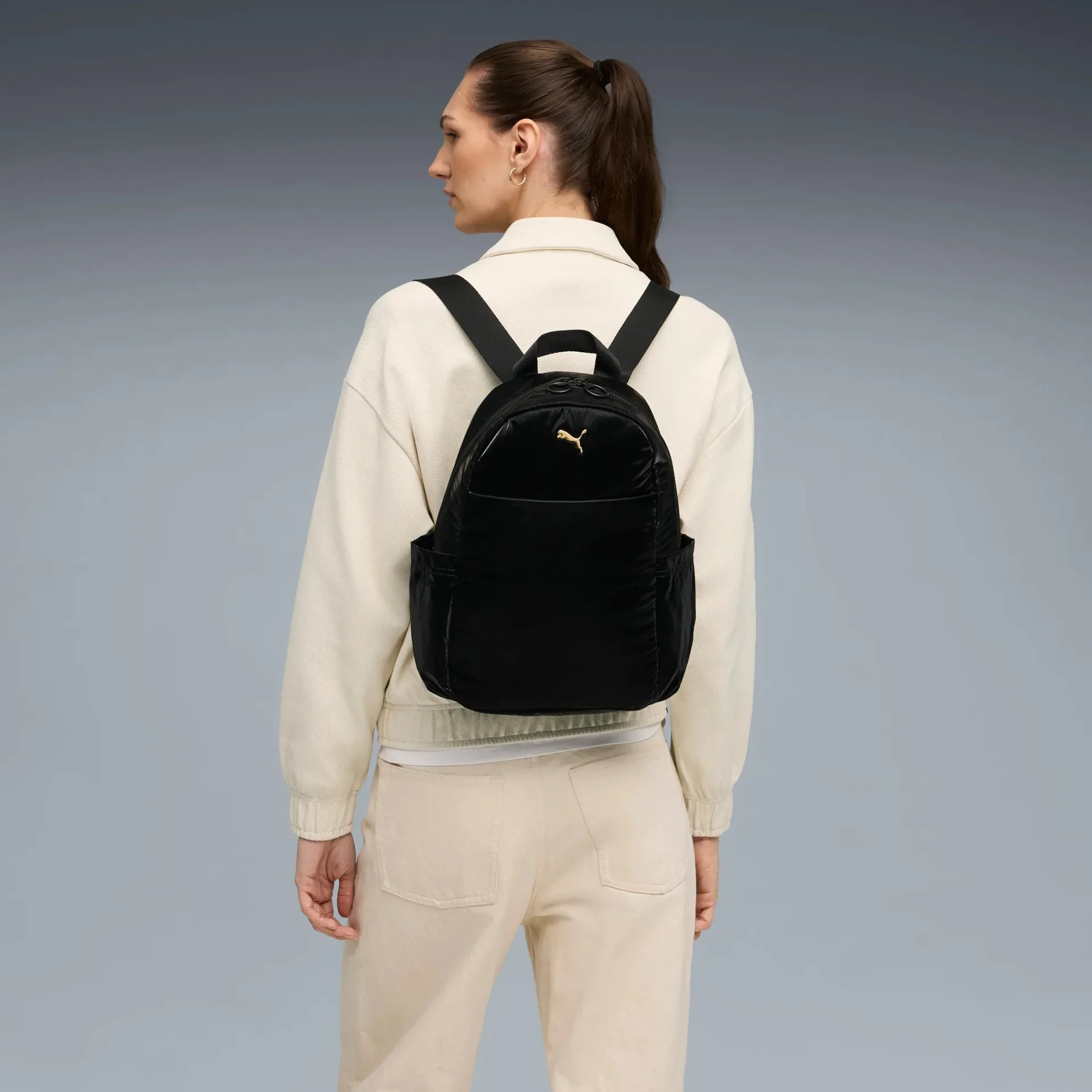 Puma UP - Rucksack Small 37 cm (black-metallic gold logo) - Image 6