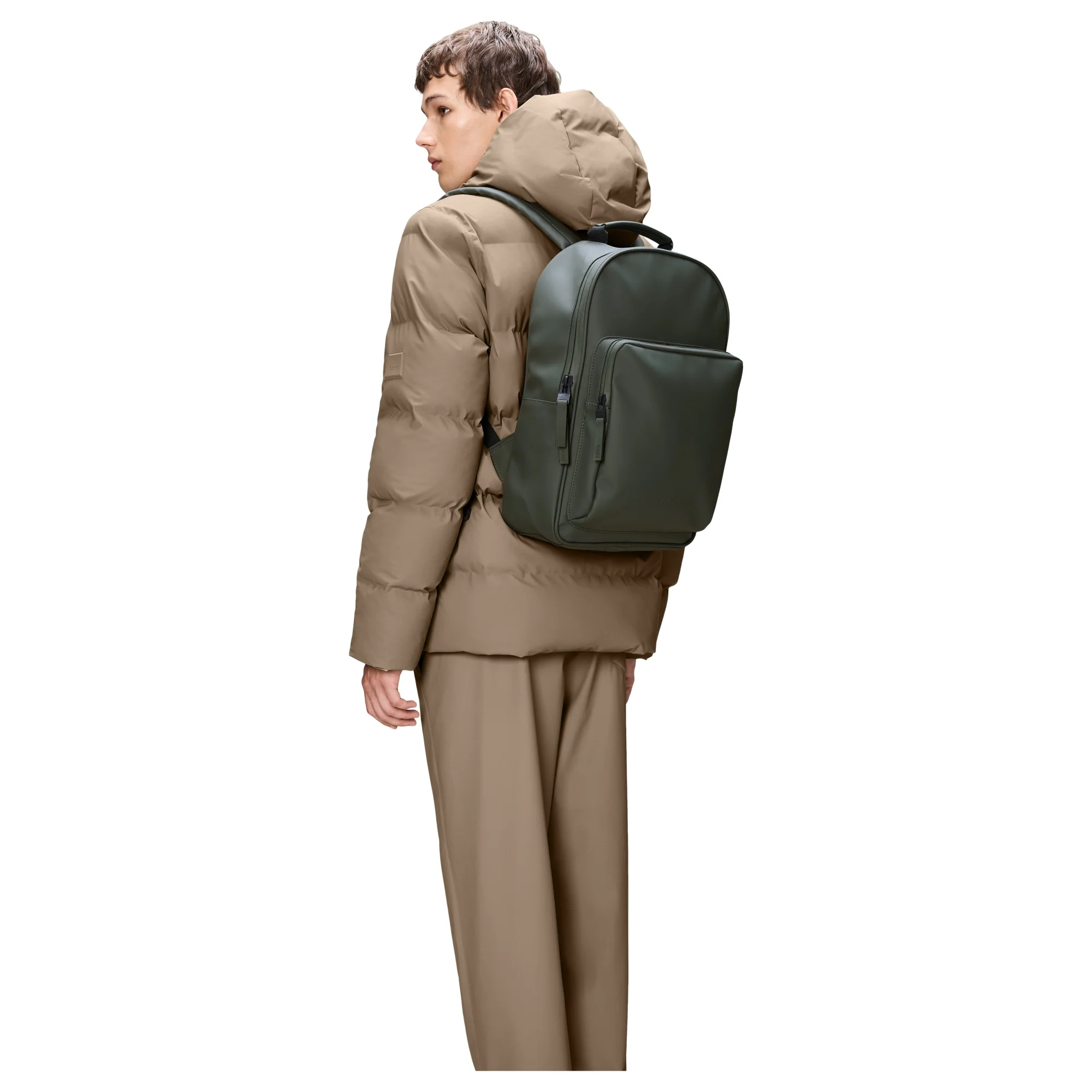 Rains Book Daypack - Rucksack L 16" 43 cm (green) - Image 3