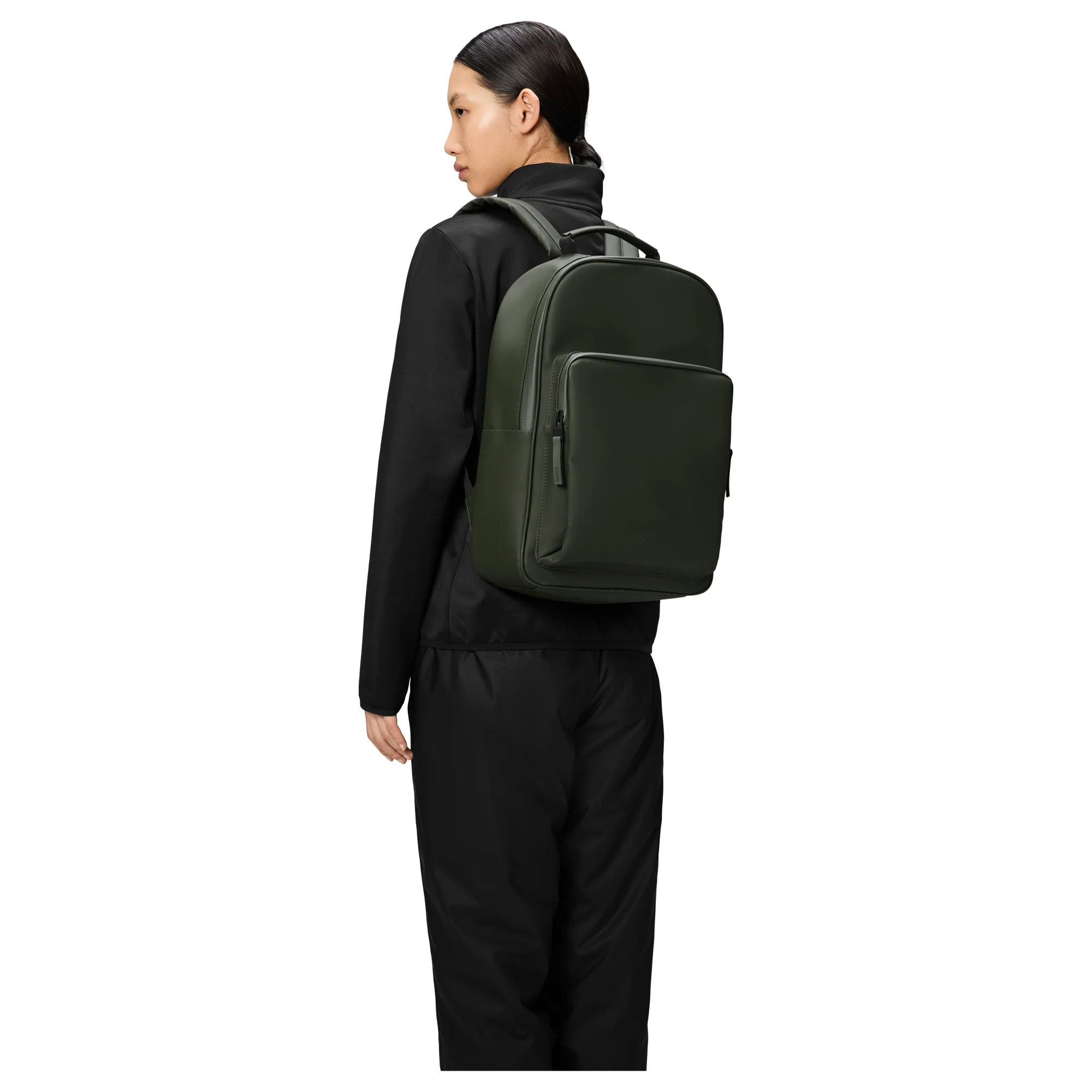Rains Book Daypack - Rucksack L 16" 43 cm (green) - Image 4