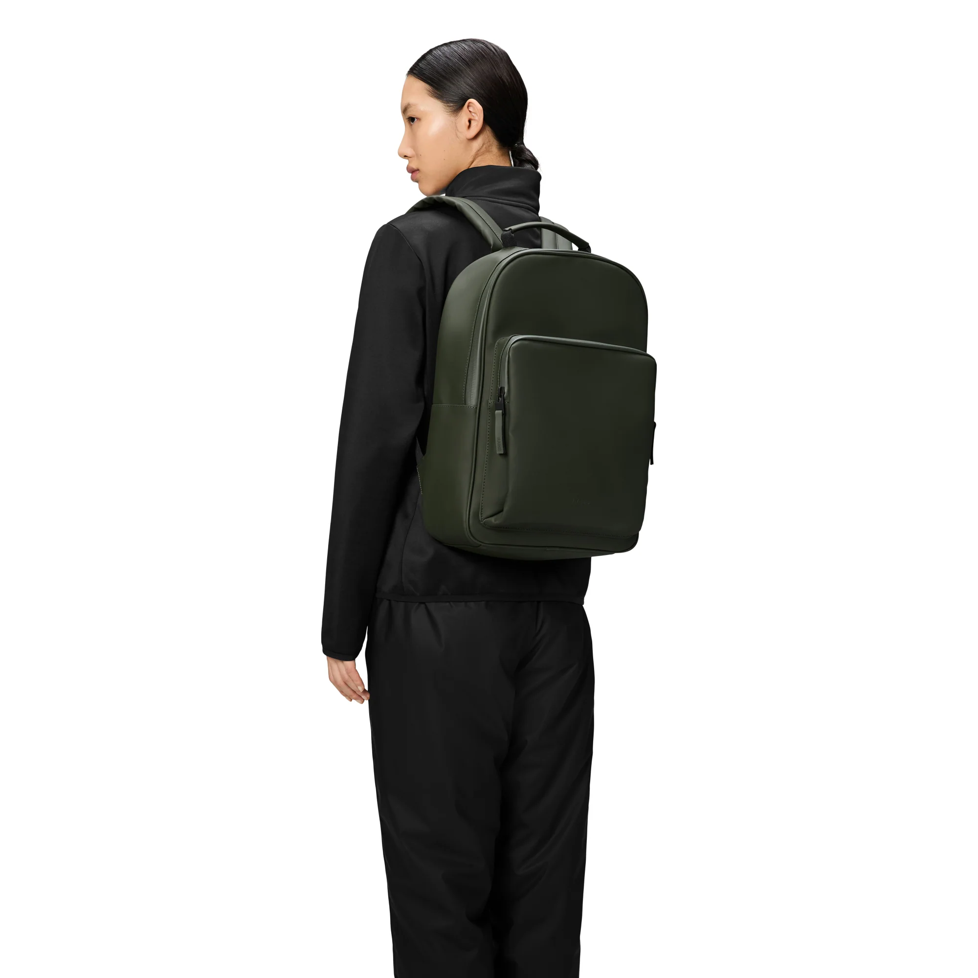 Rains Book Daypack - Rucksack L 16" 40 cm (green) - Image 4