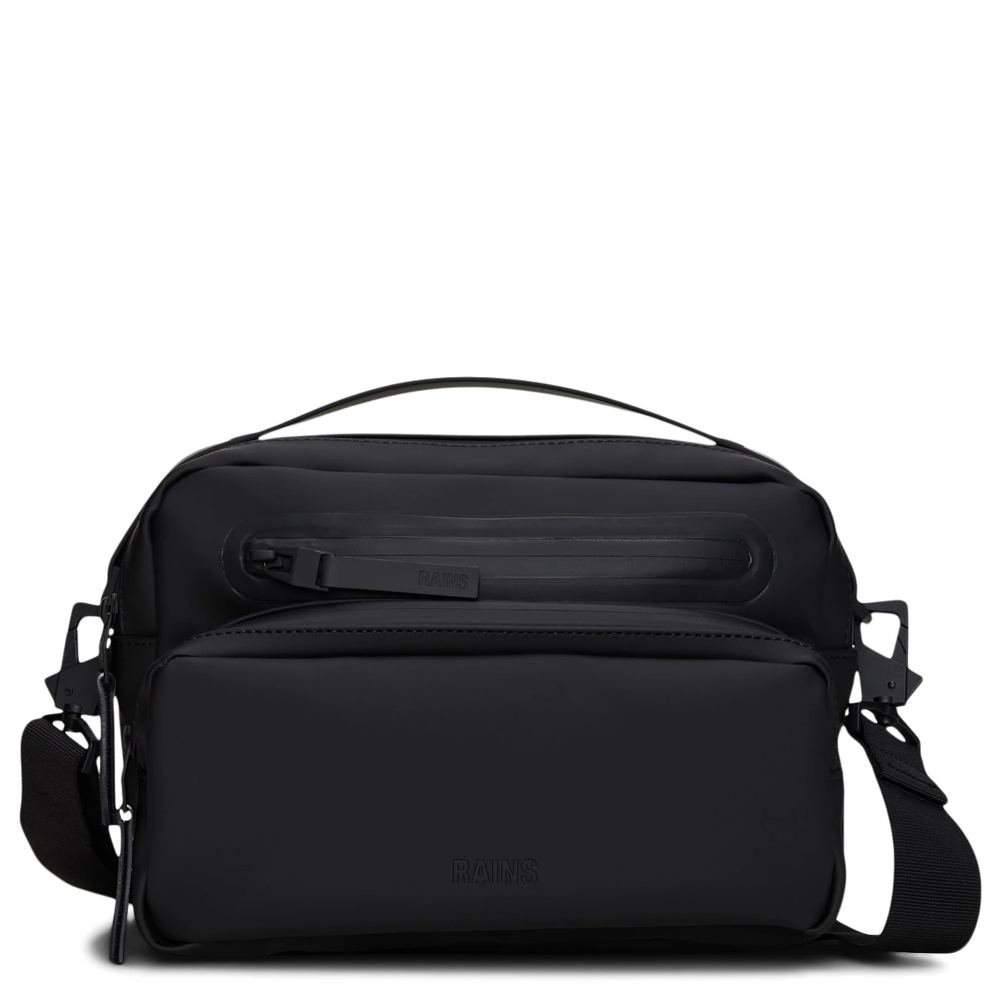 Rains Cargo Box Bag - Umhängetasche 25 cm RFID (black)