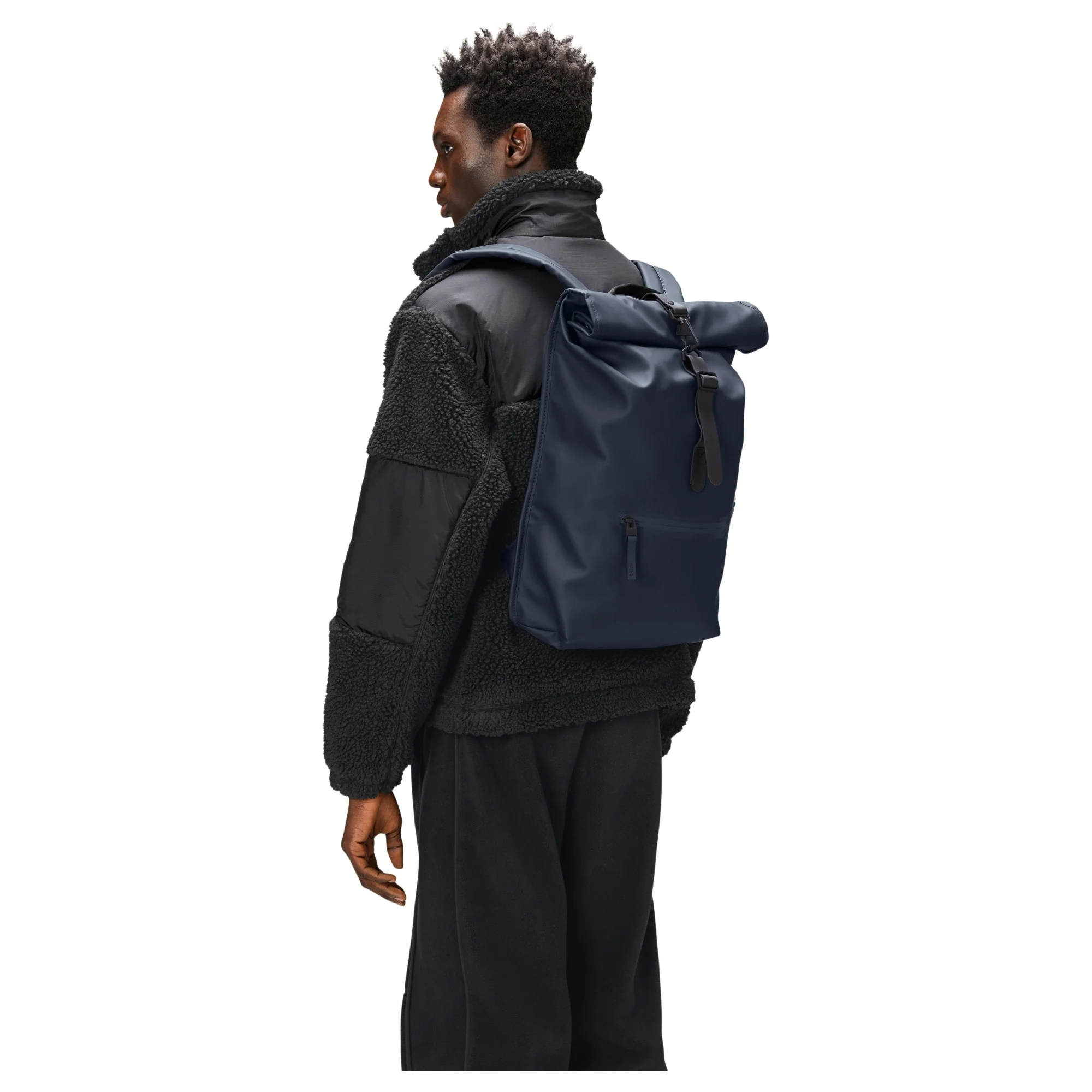 Rains Rolltop - Rucksack 16" 48 cm (navy) - Image 3