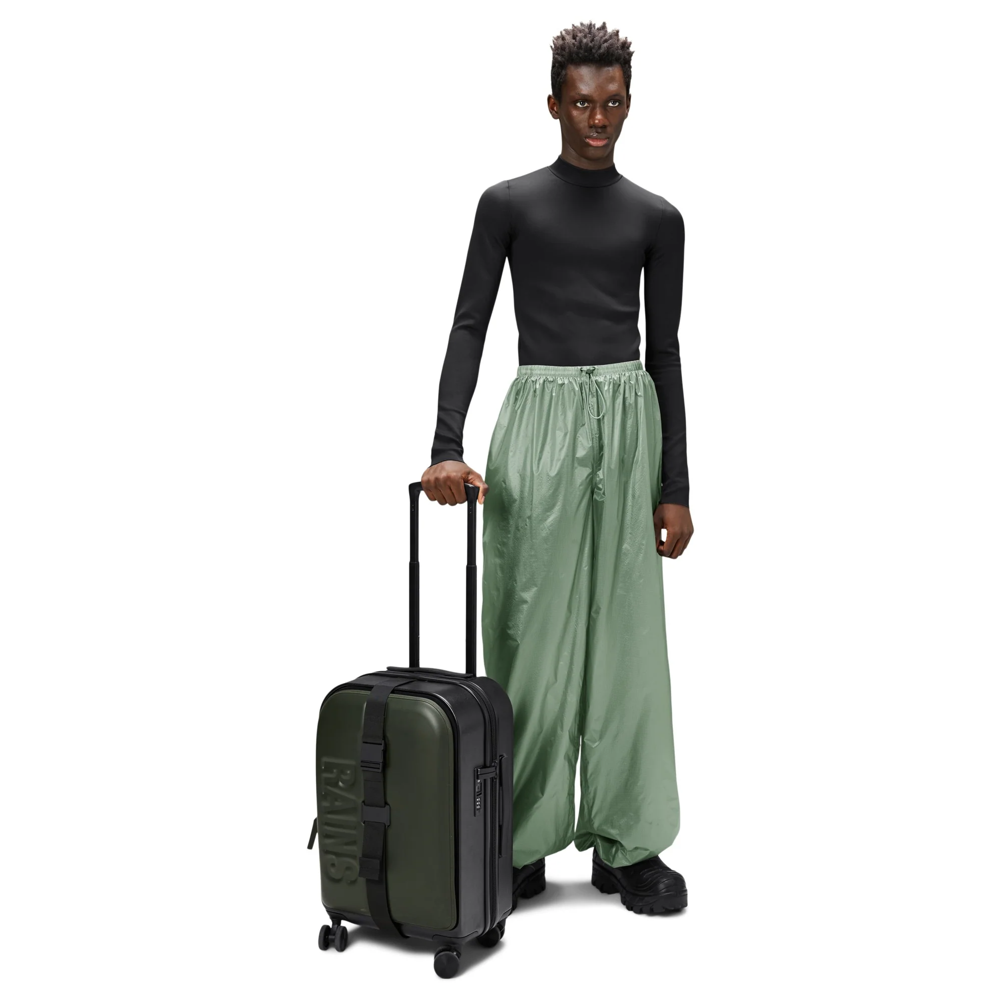 Rains Texel - 4-Rollen-Kabinentrolley 15" 55 cm (green) - Image 3