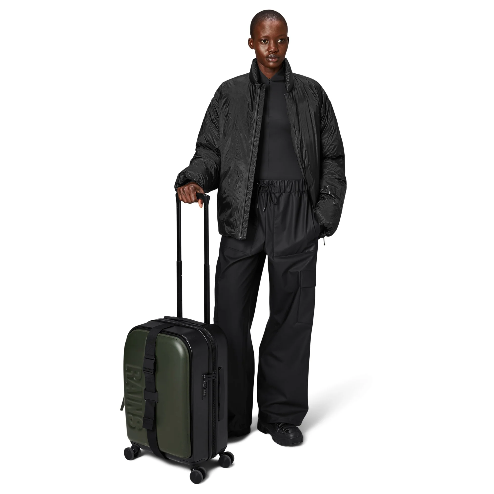 Rains Texel - 4-Rollen-Kabinentrolley 15" 55 cm (green) - Image 4