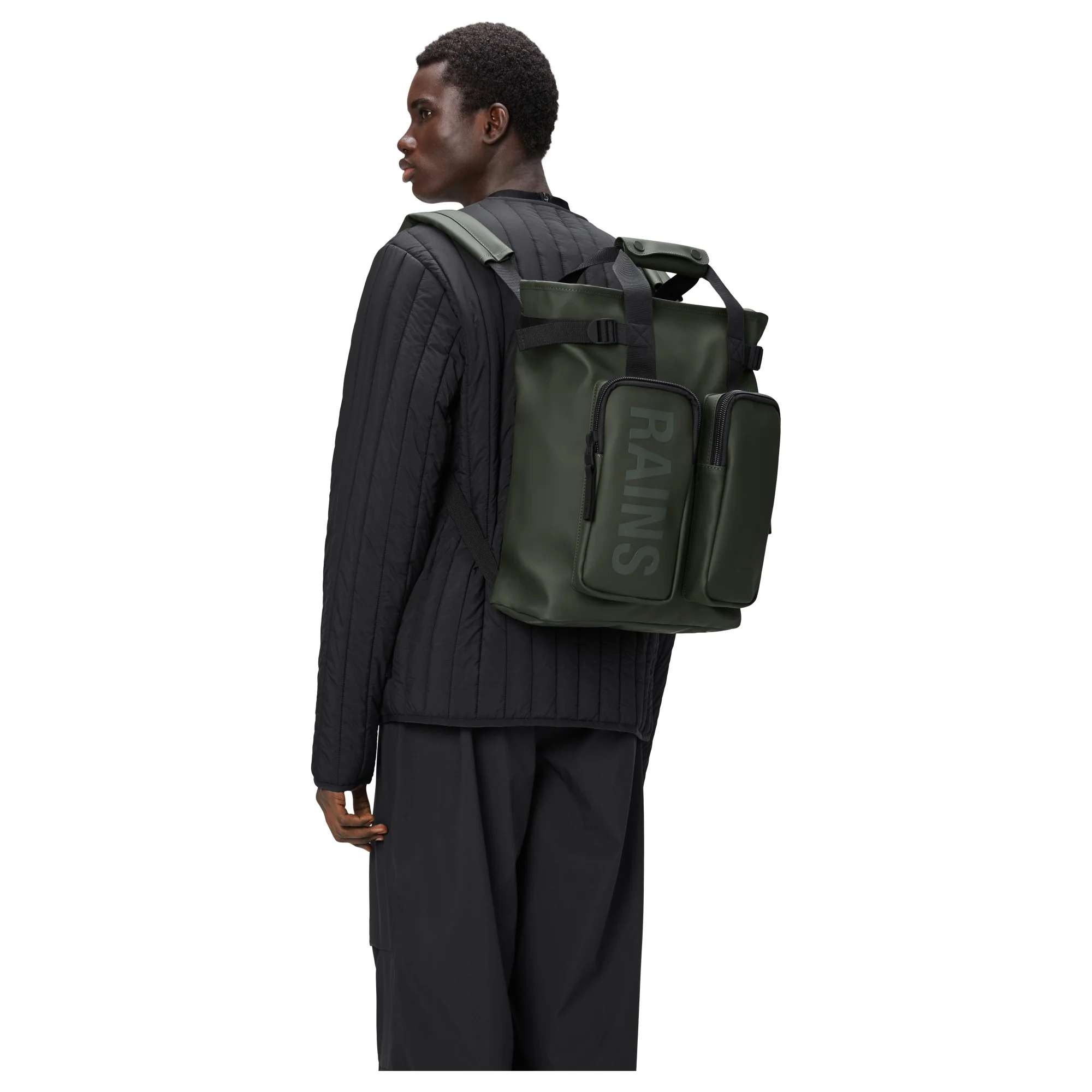 Rains Texel Tote - Rucksack 15" 43 cm (green) - Image 7