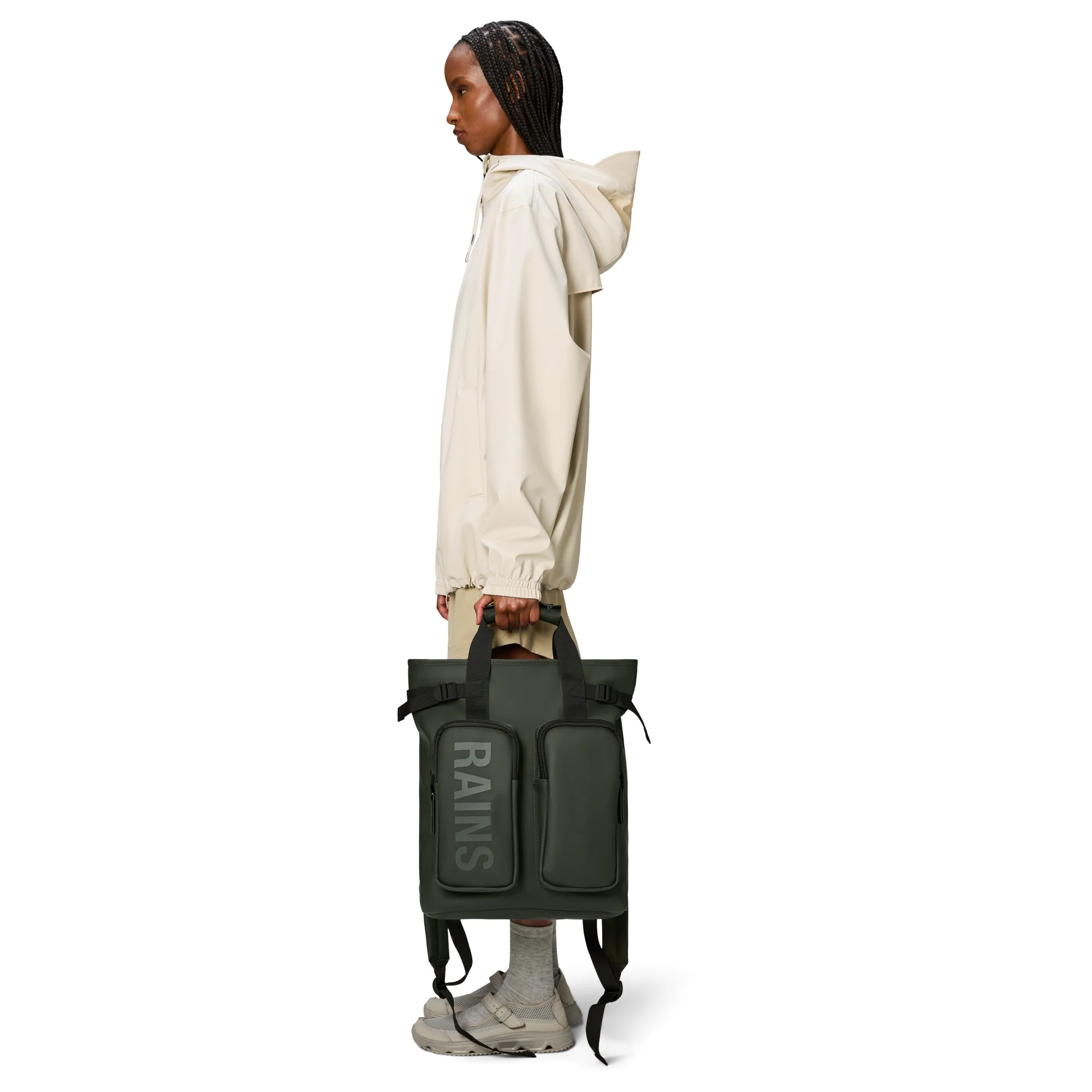Rains Texel Tote - Rucksack 15" 43 cm (green) - Image 9