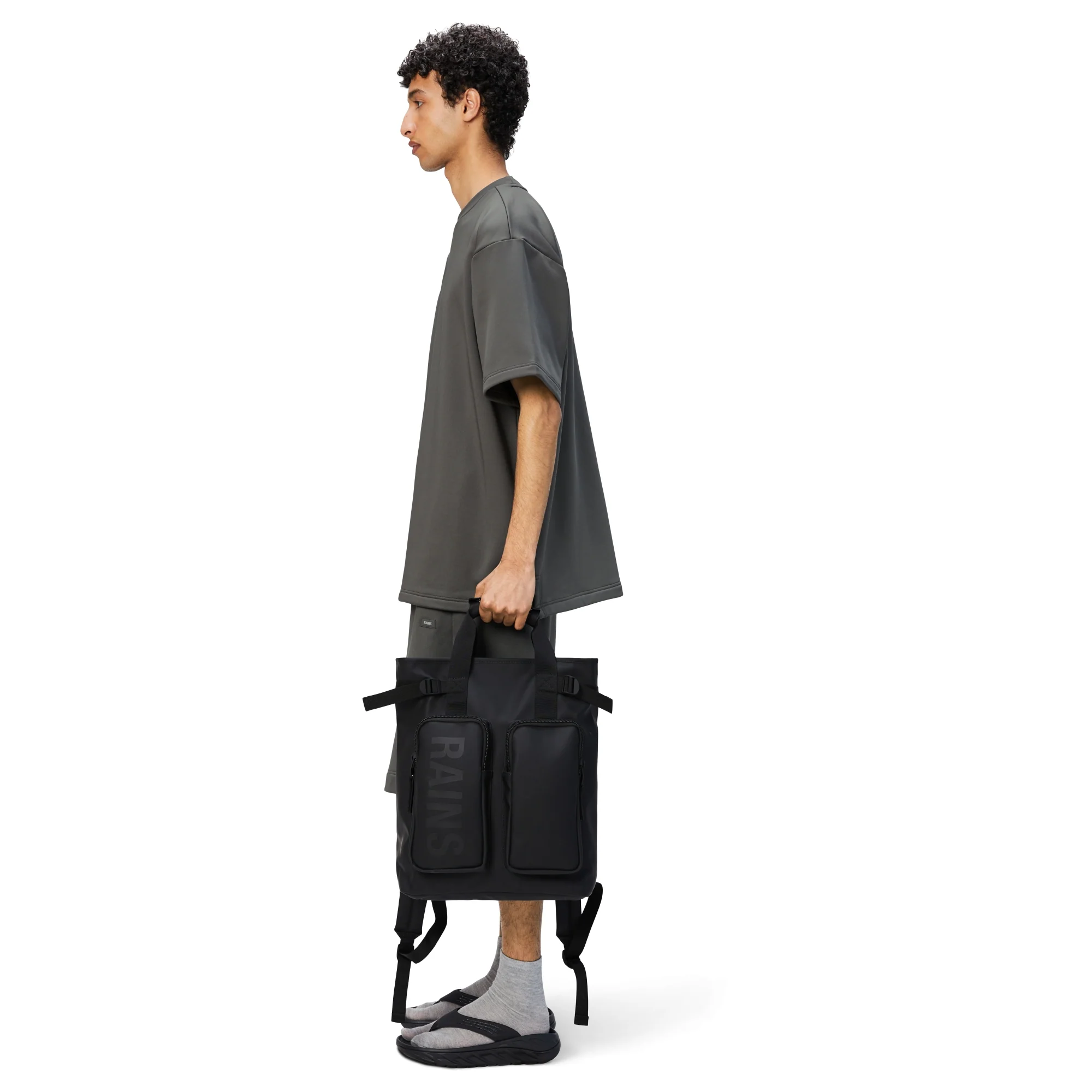 Rains Texel Tote - Rucksack 15" 43 cm (schwarz) - Image 8