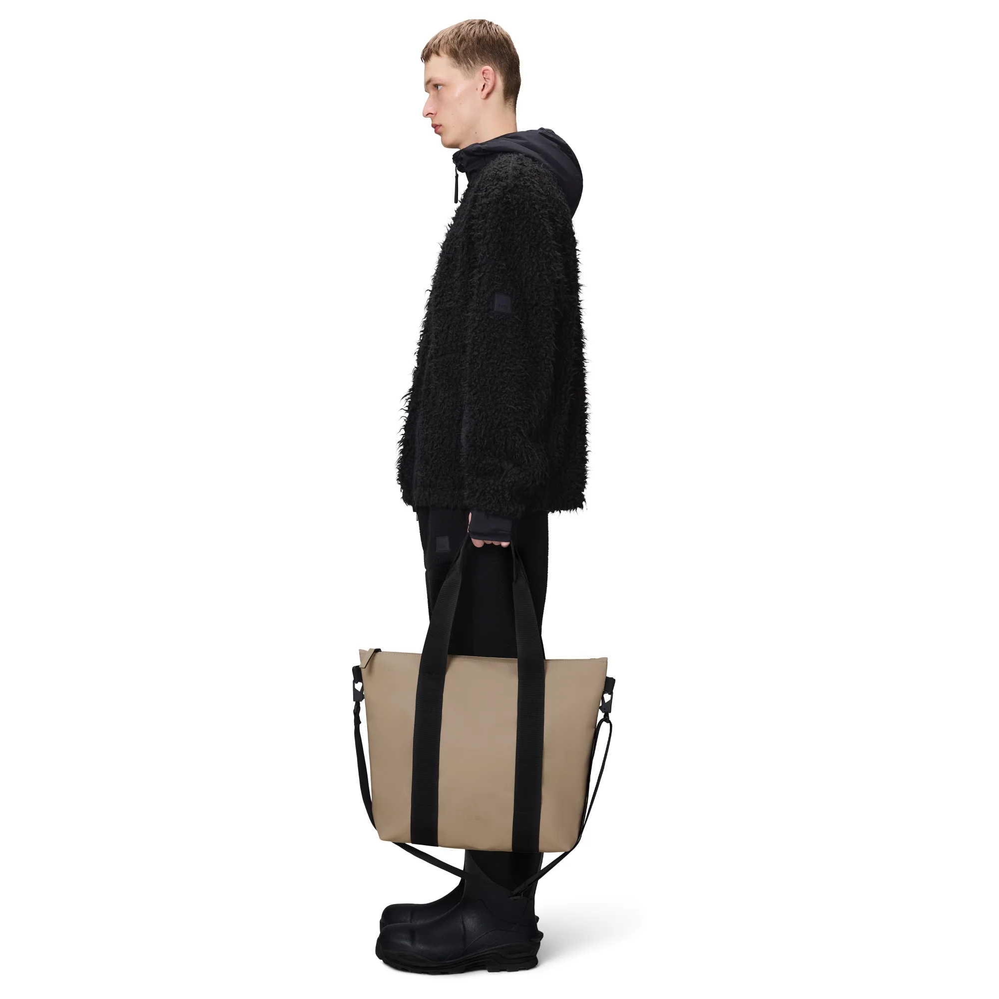 Rains Tote Bag Mini - Shopper 36 cm (beige) - Image 3