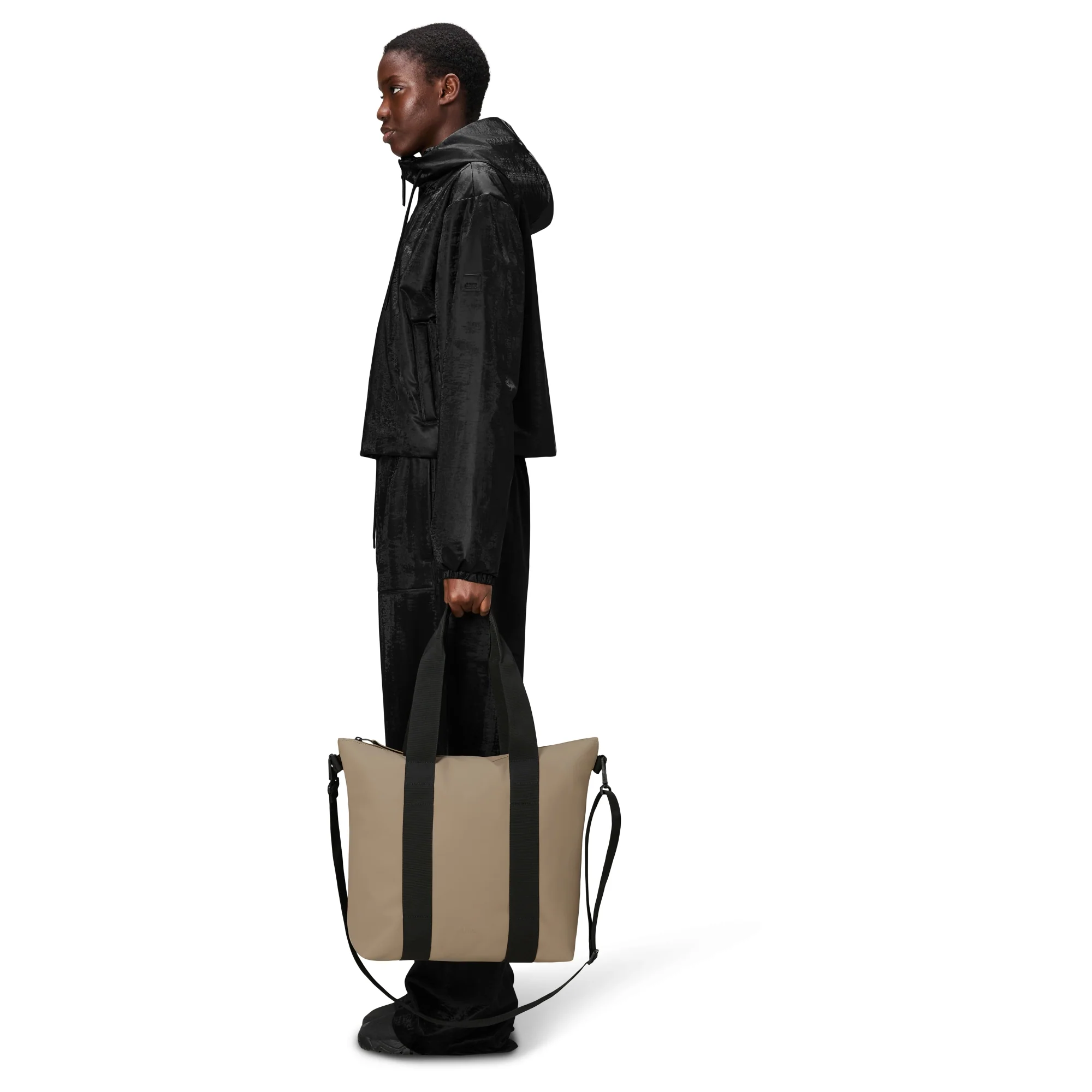 Rains Tote Bag Mini - Shopper 36 cm (beige) - Image 4