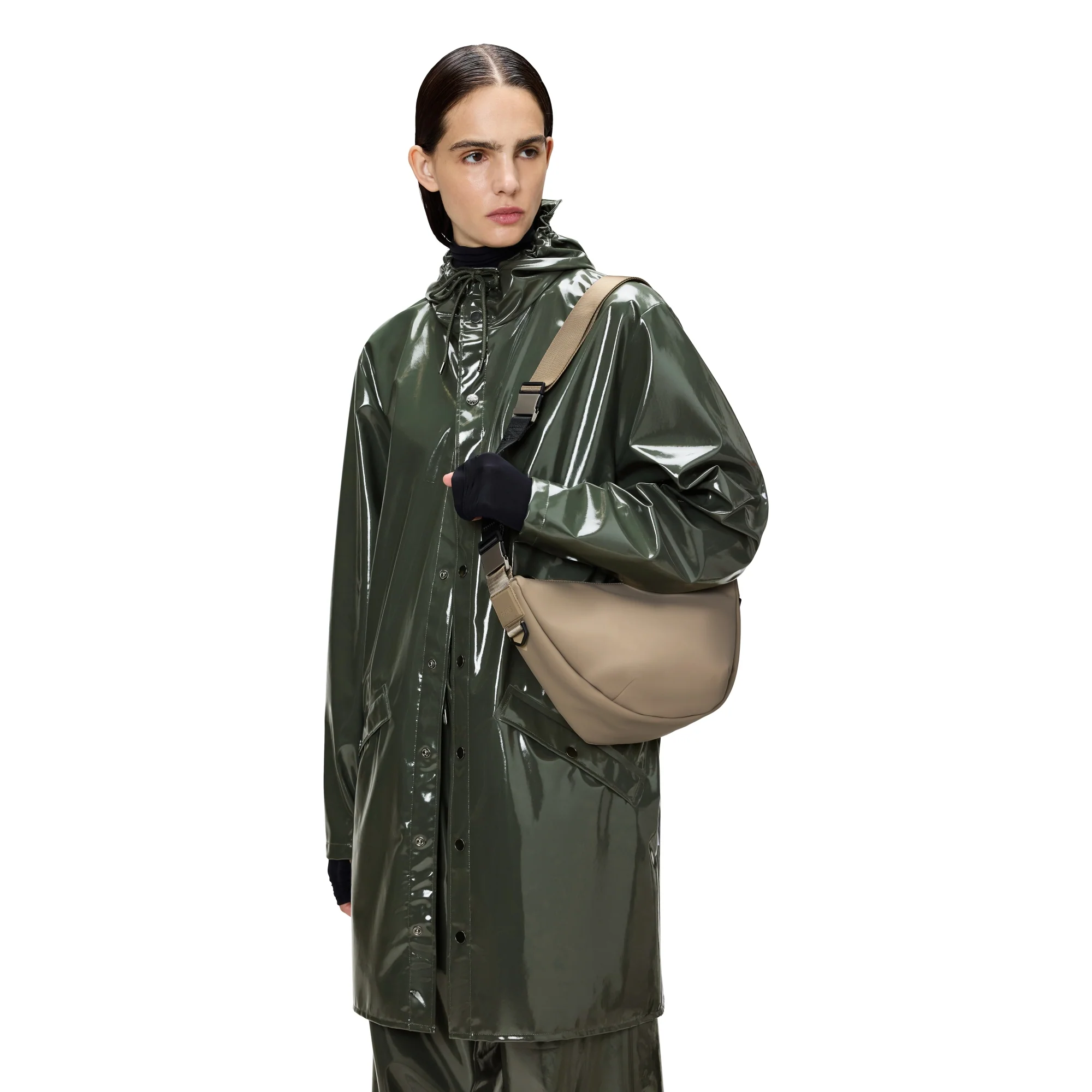 Rains Valera - Schultertasche 52 cm (beige) - Image 4
