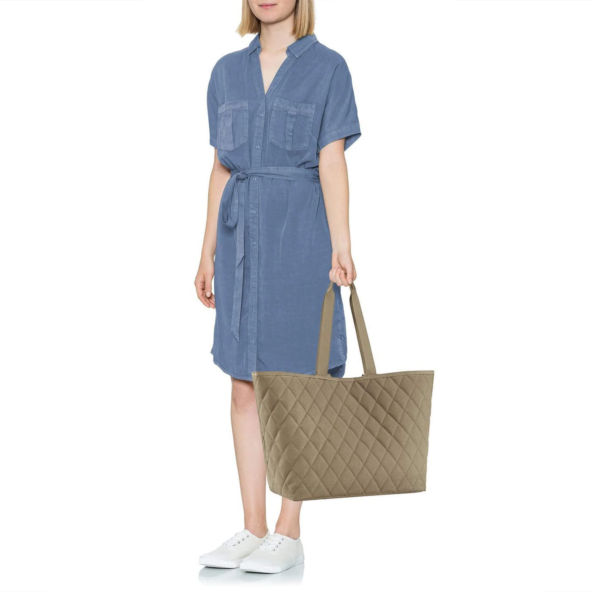 reisenthel Classic - Shopper XL 62 cm (rhombus olive) - Image 4