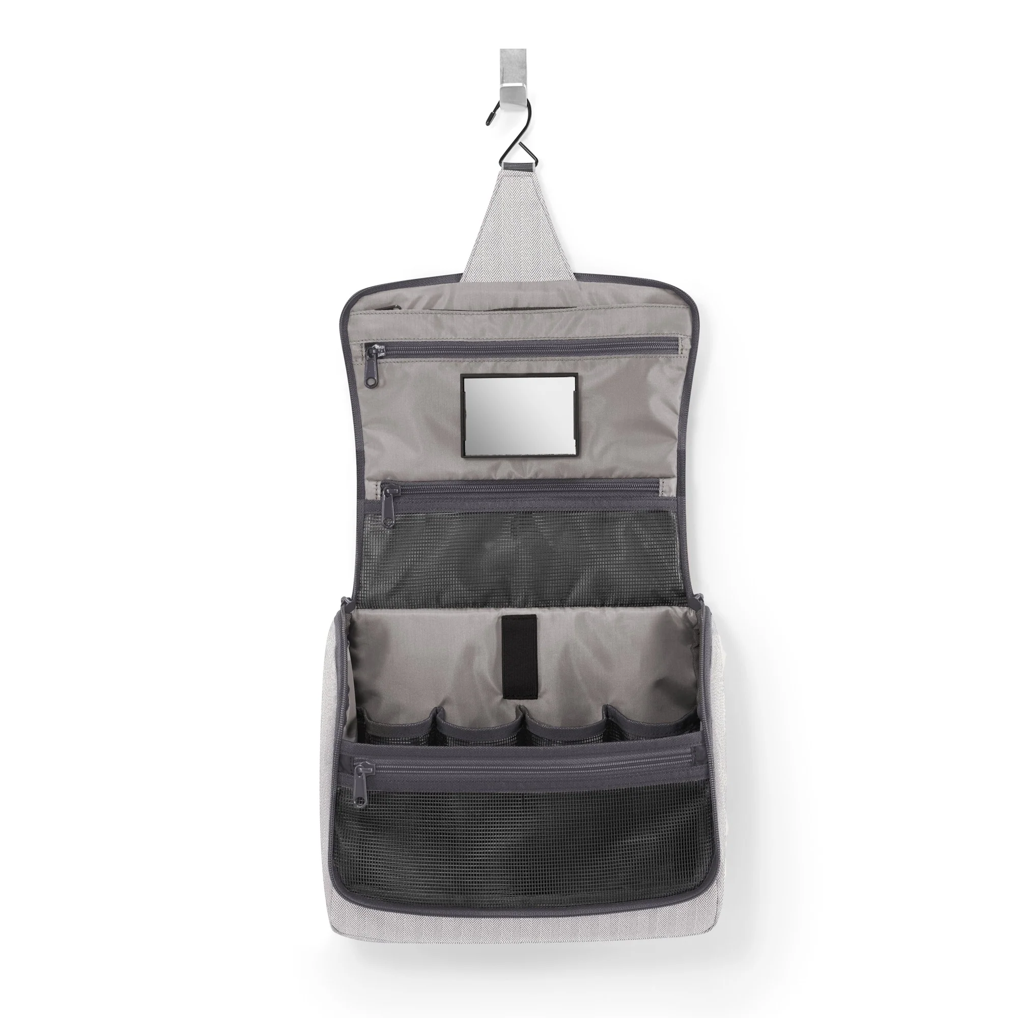 reisenthel cosmetics toiletbag XL - Kulturbeutel 28 cm (herringbone grey) - Image 3