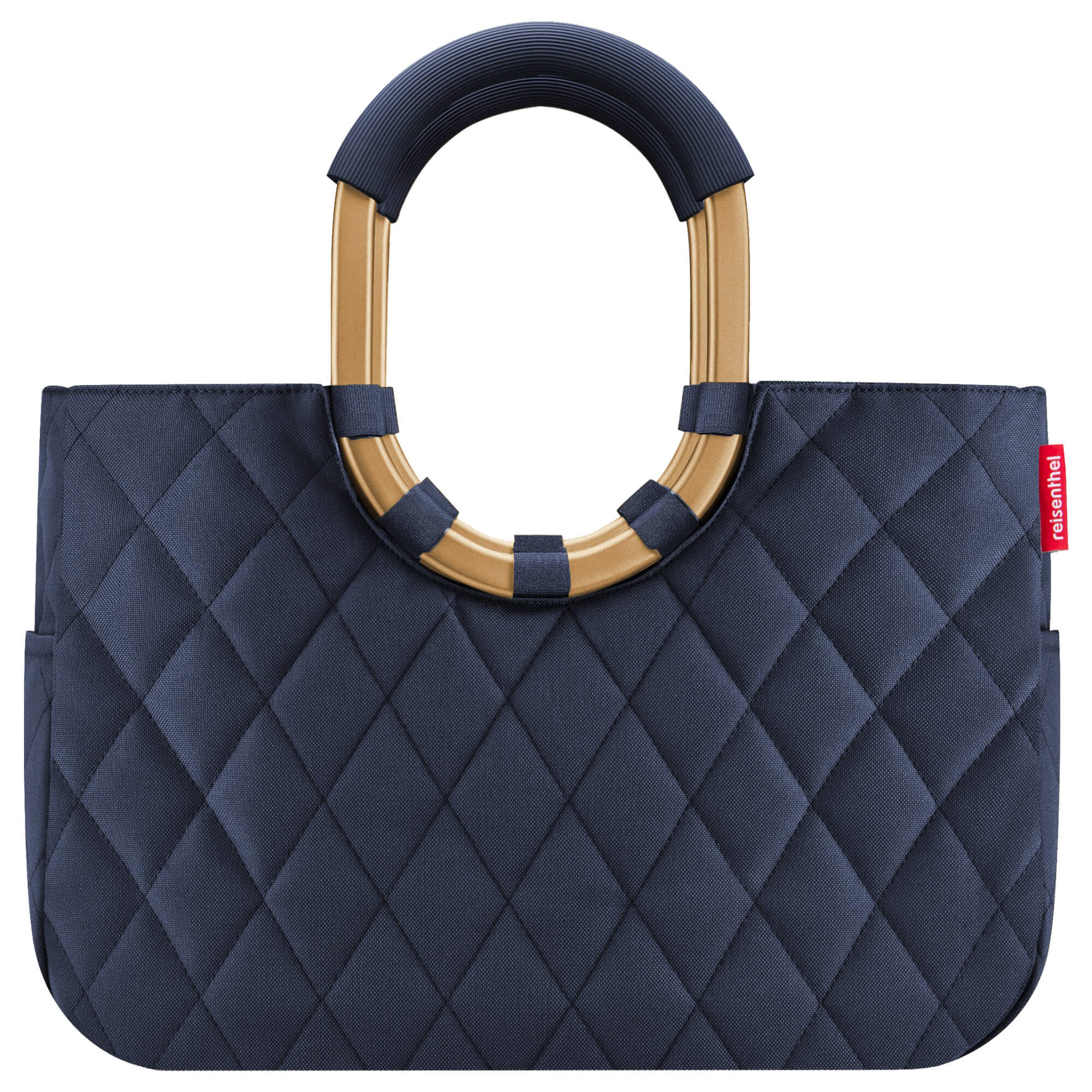 reisenthel loopshopper M / Shopper 40 cm (frame rhombus midnight gold)