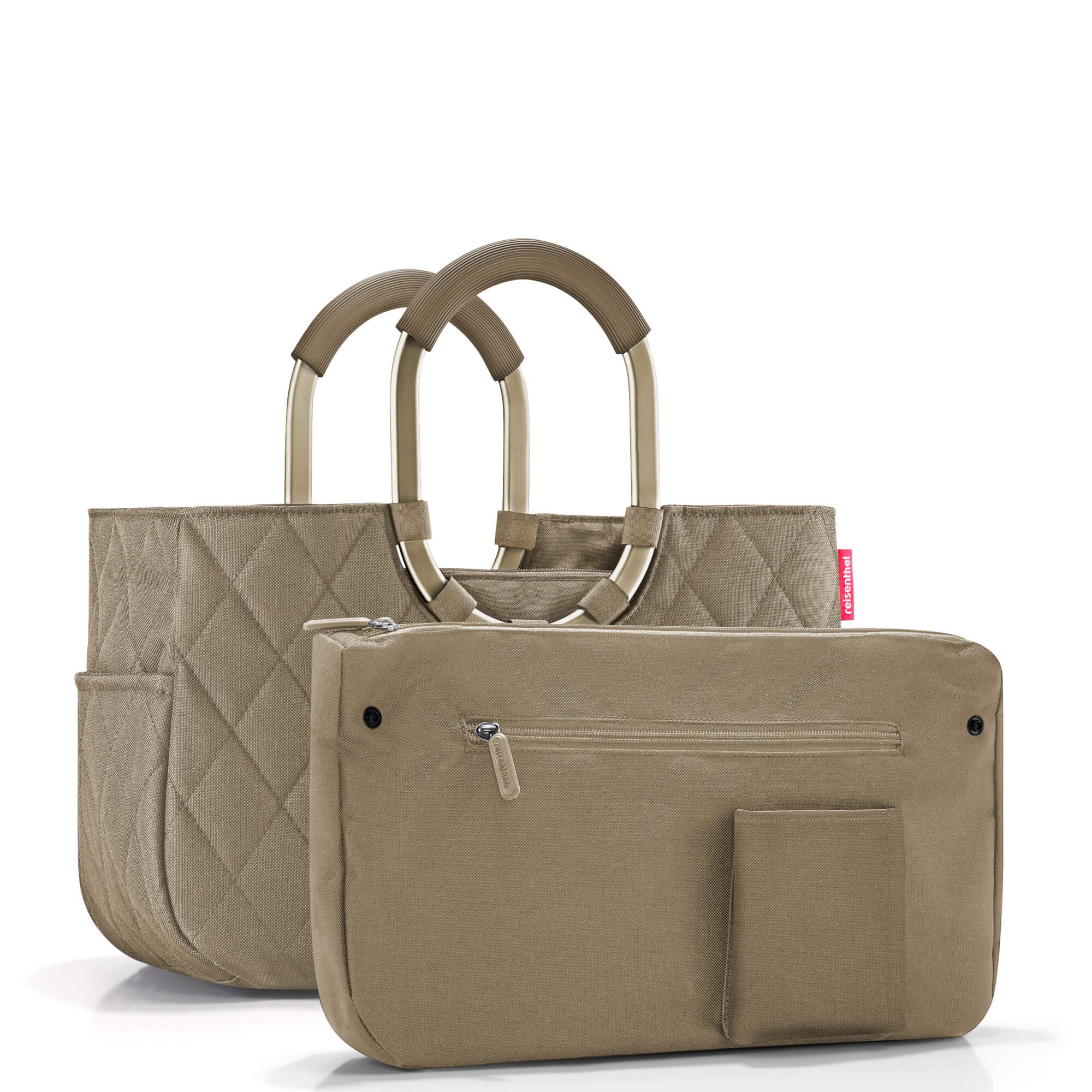 reisenthel loopshopper M / Shopper 40 cm (frame rhombus olive) - Image 2