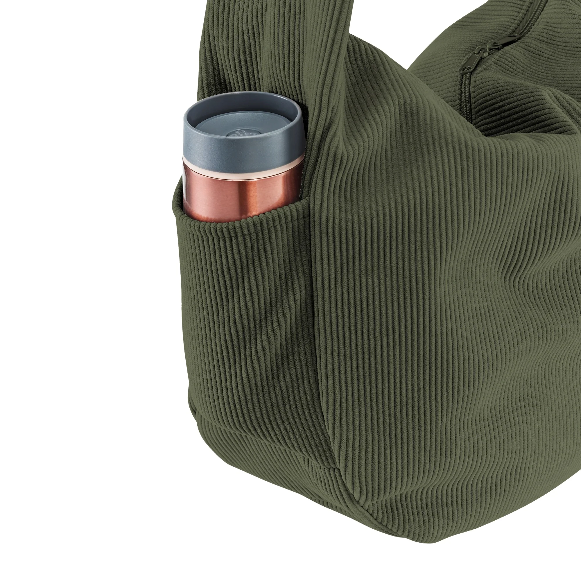 reisenthel Moonbag - Schultertasche 48 cm (cord dark matcha) - Image 5