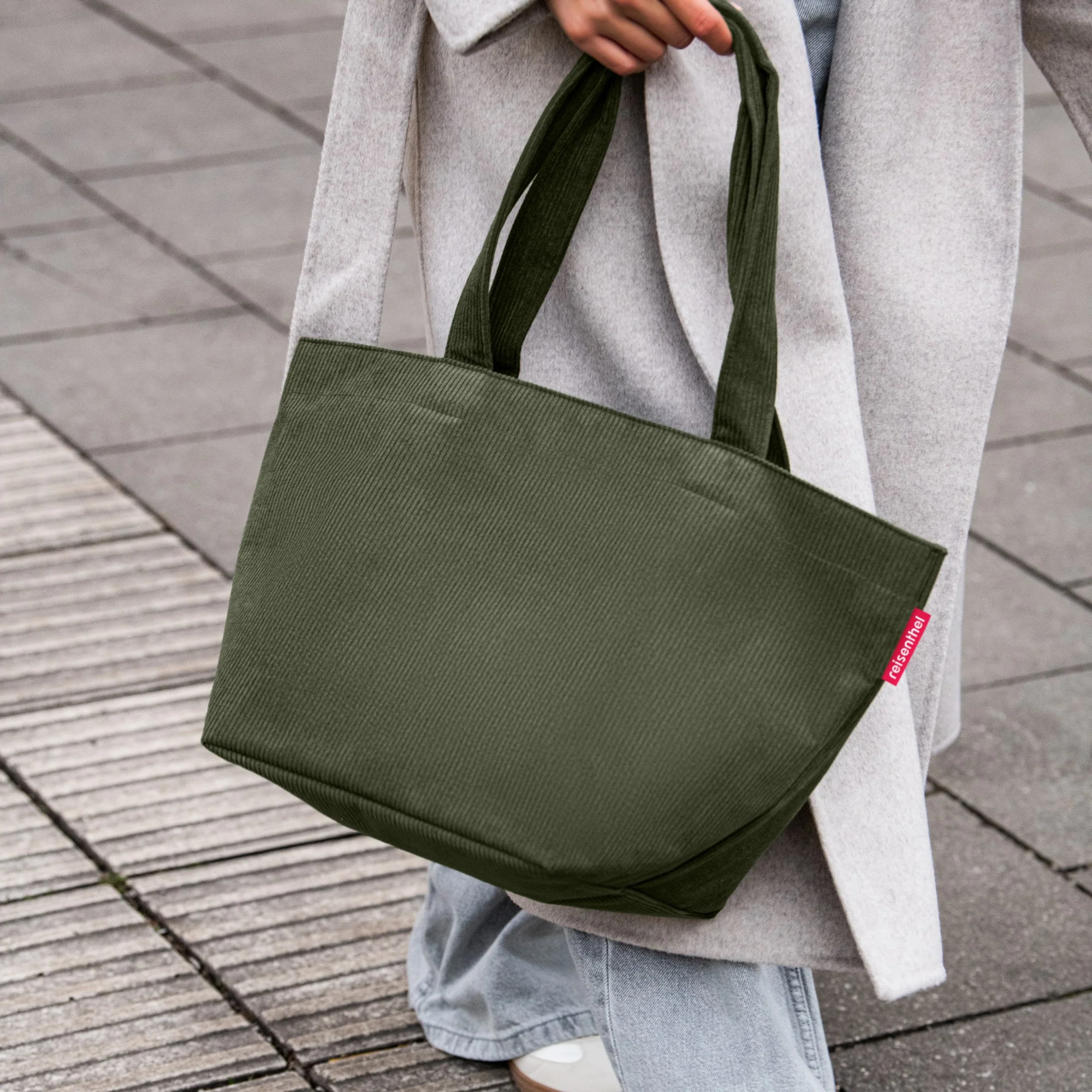 reisenthel shopper M - Shopper 51 cm (cord dark matcha) - Image 4