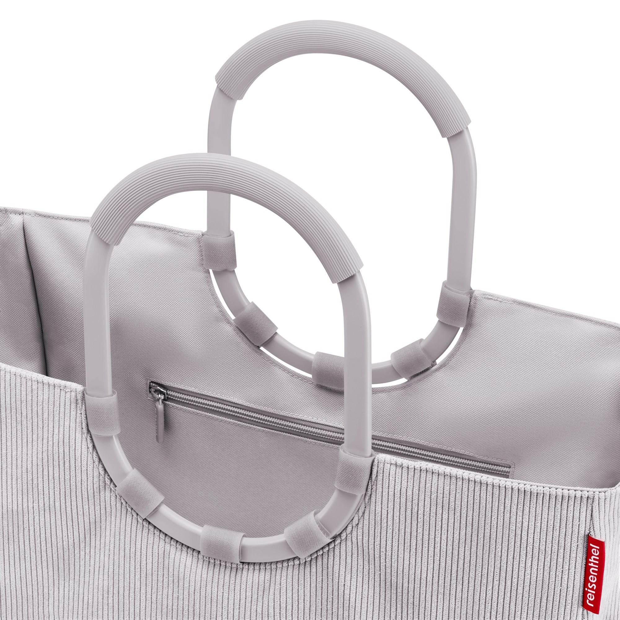 reisenthel shopping loopshopper L - Einkaufstasche mit Bügel 46 cm (cord grey) - Image 3
