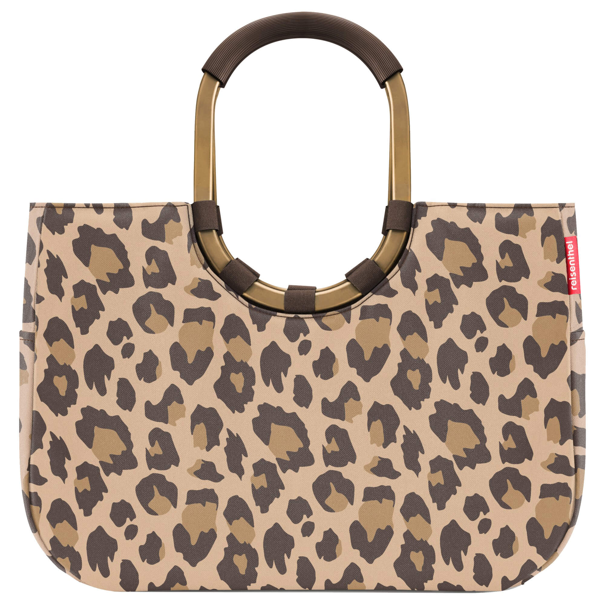 reisenthel shopping loopshopper L - Einkaufstasche mit Bügel 46 cm (frame leo macchiato)