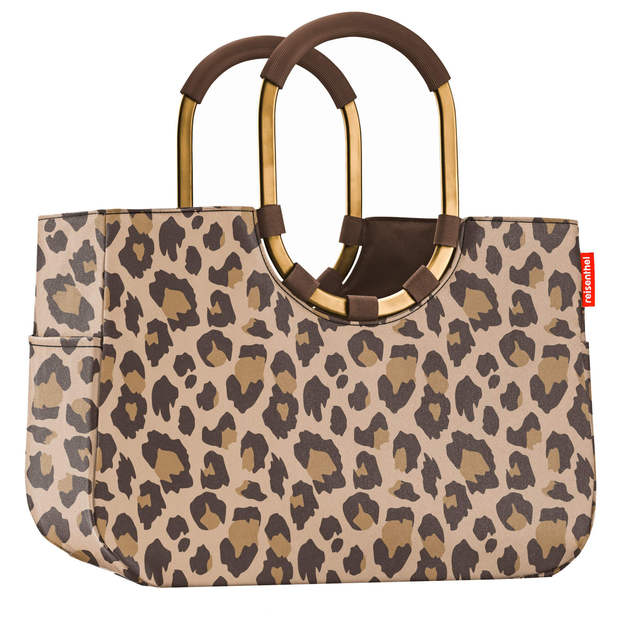 reisenthel shopping loopshopper L - Einkaufstasche mit Bügel 46 cm (frame leo macchiato) - Image 2