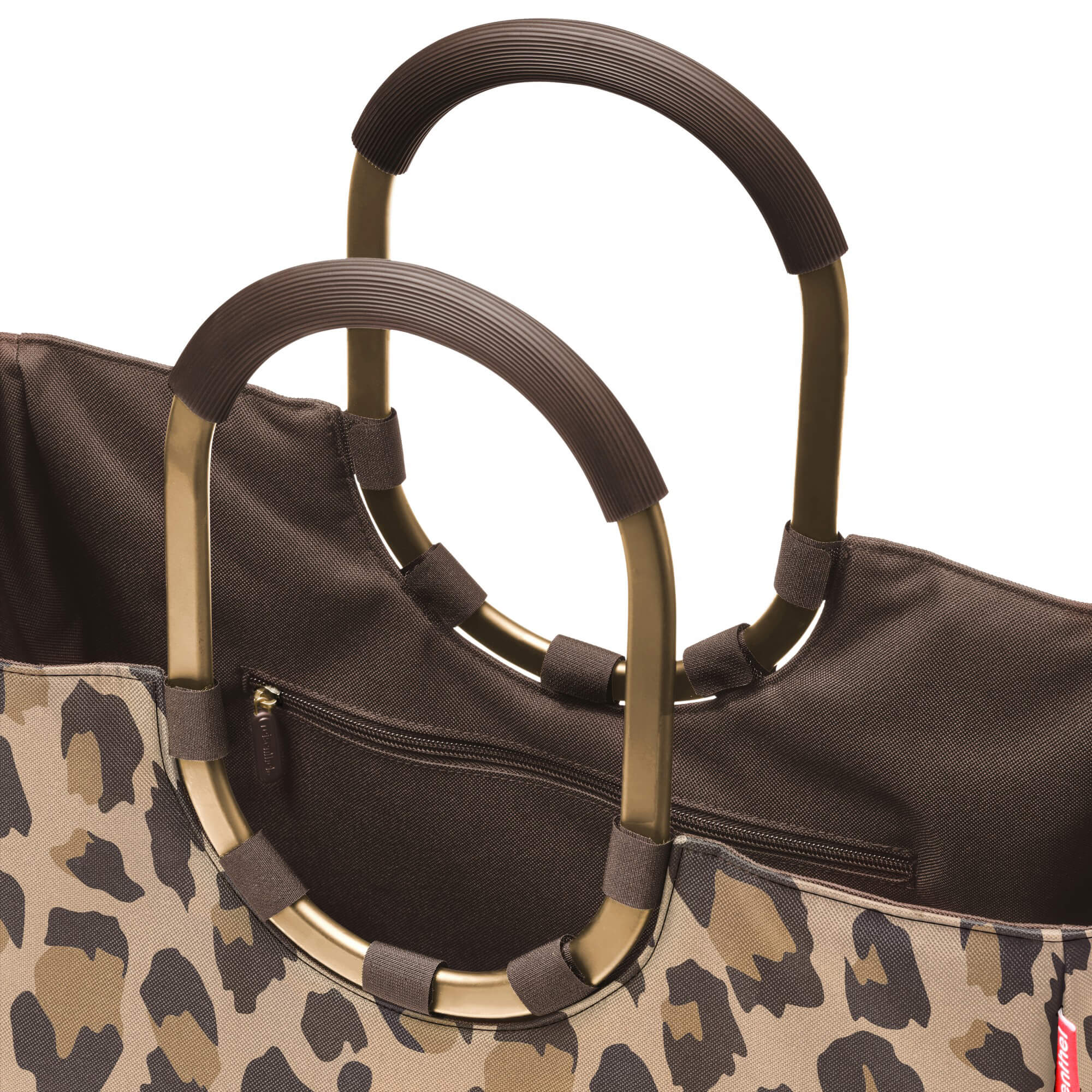 reisenthel shopping loopshopper L - Einkaufstasche mit Bügel 46 cm (frame leo macchiato) - Image 3