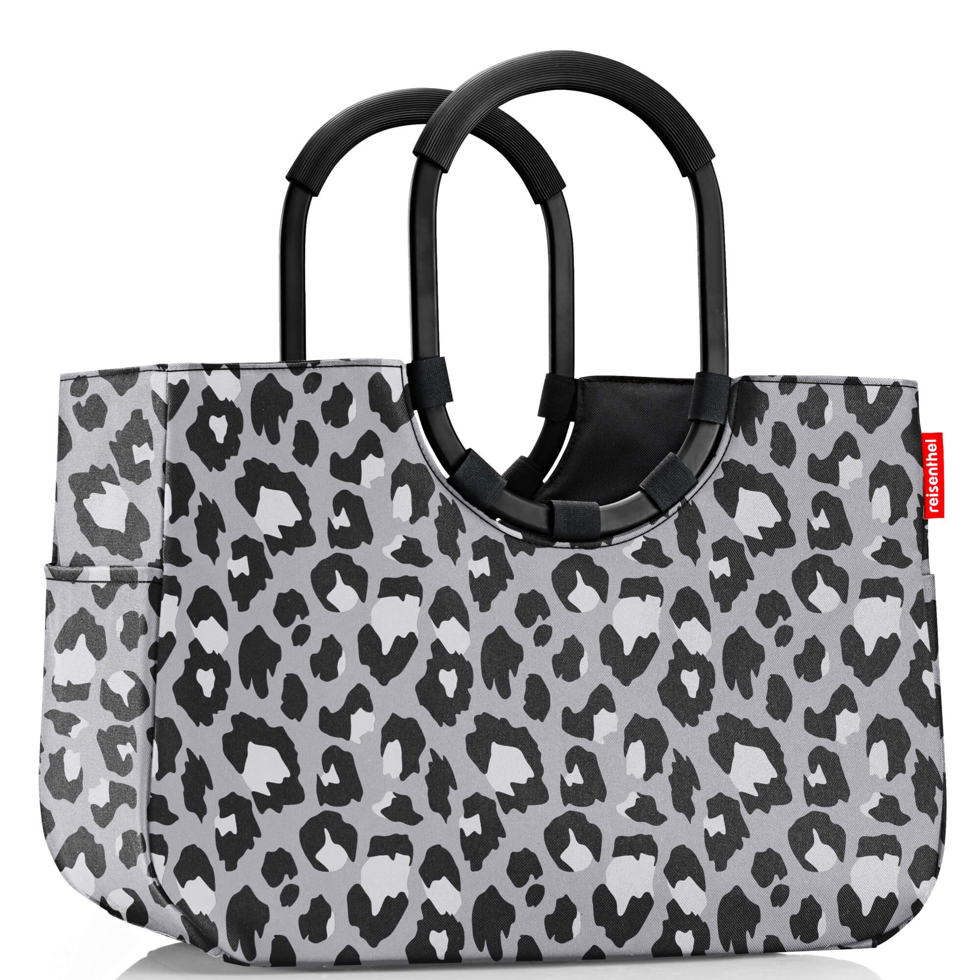 reisenthel shopping loopshopper L - Einkaufstasche mit Bügel 46 cm (frame leo nero) - Image 2