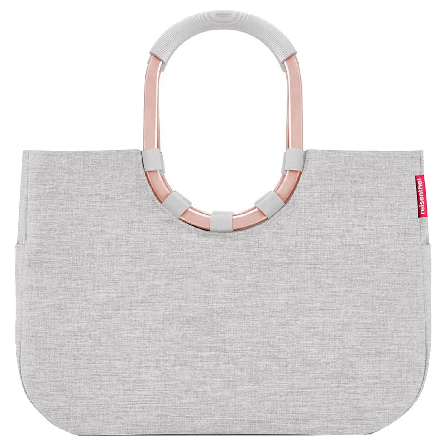 reisenthel shopping loopshopper L - Einkaufstasche mit Bügel 46 cm (frame twist sky rose)