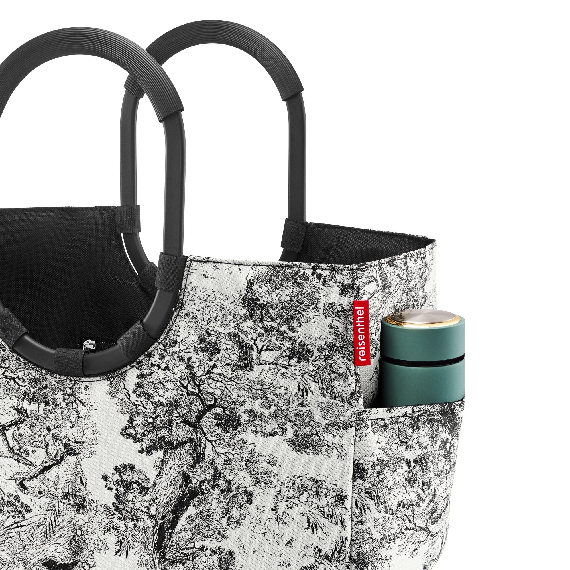 reisenthel shopping loopshopper L - Einkaufstasche mit Bügel 46 cm (jacquard grey) - Image 4