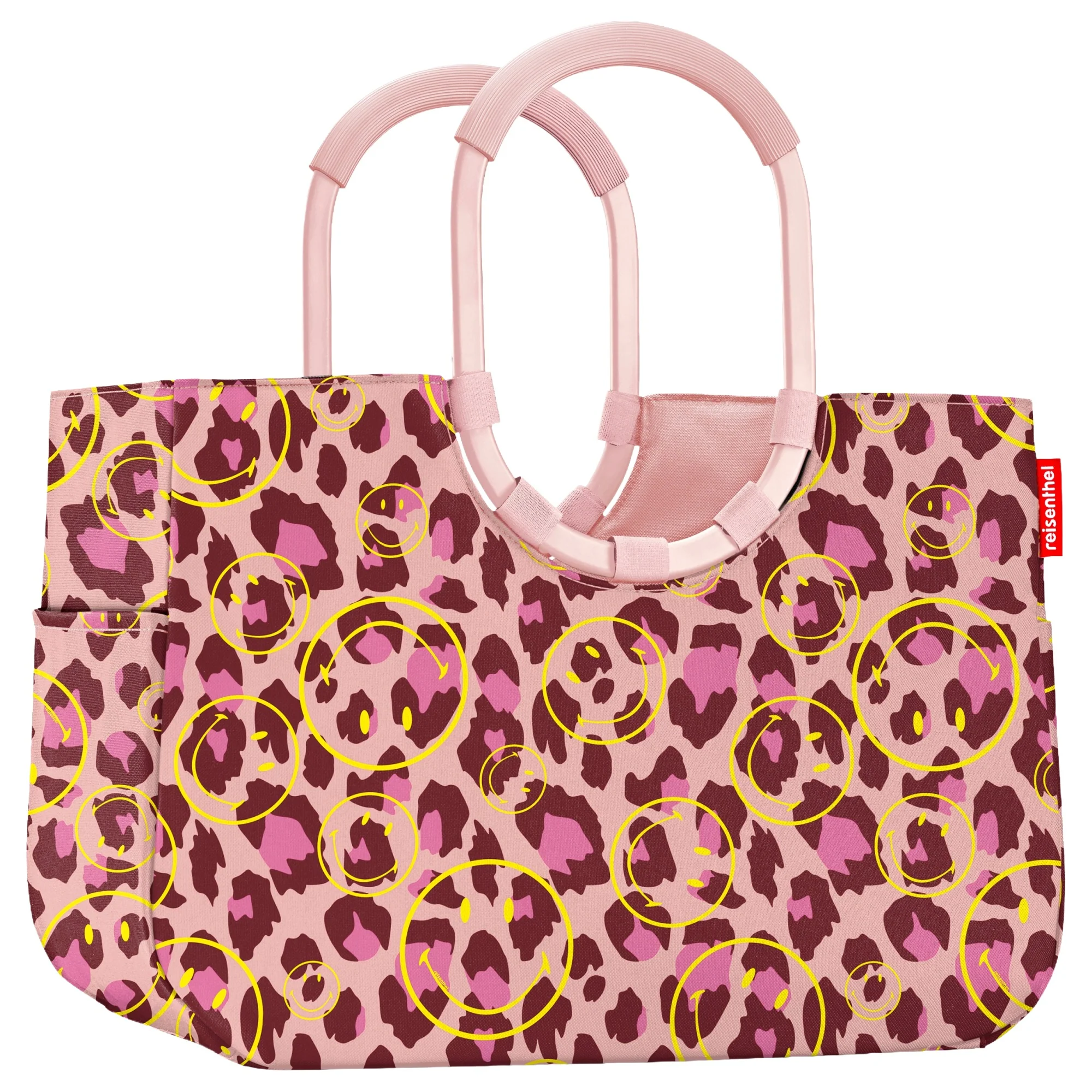 reisenthel shopping loopshopper L - Einkaufstasche mit Bügel 46 cm (smiley leo blush) - Image 2